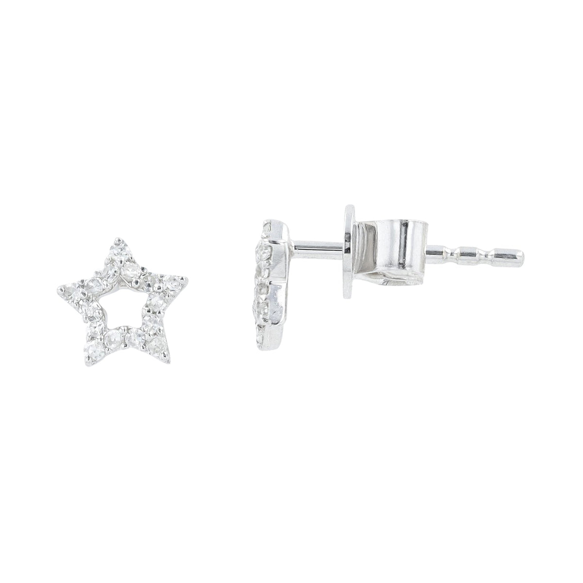 14K Diamond Star Studs<p><strong>More Colors Available</p></strong>