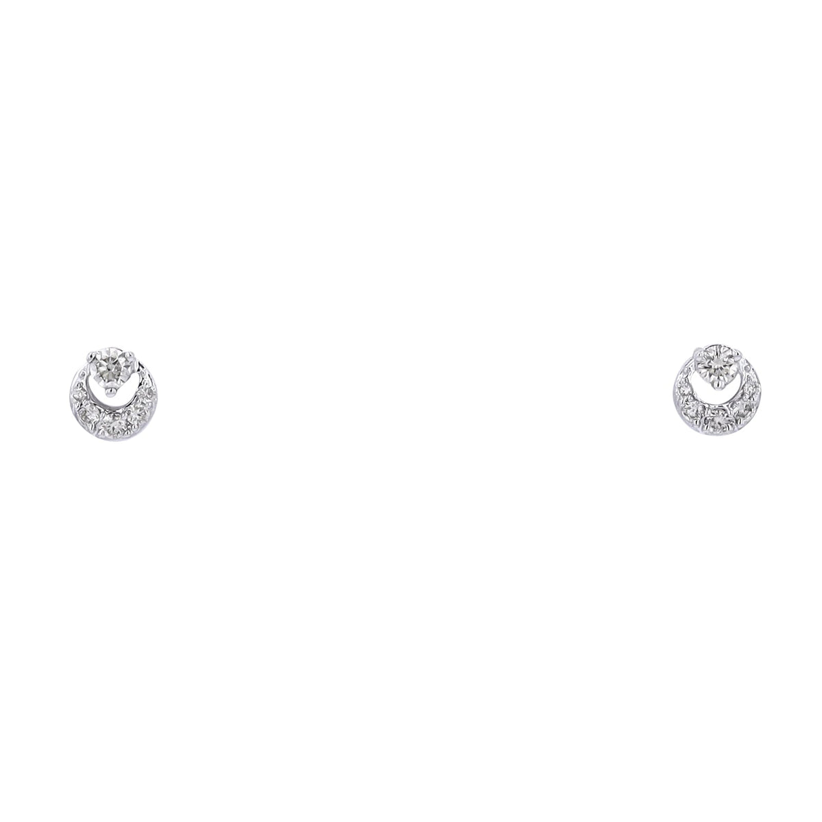 14K WG 1/8 CT Diamond Studs