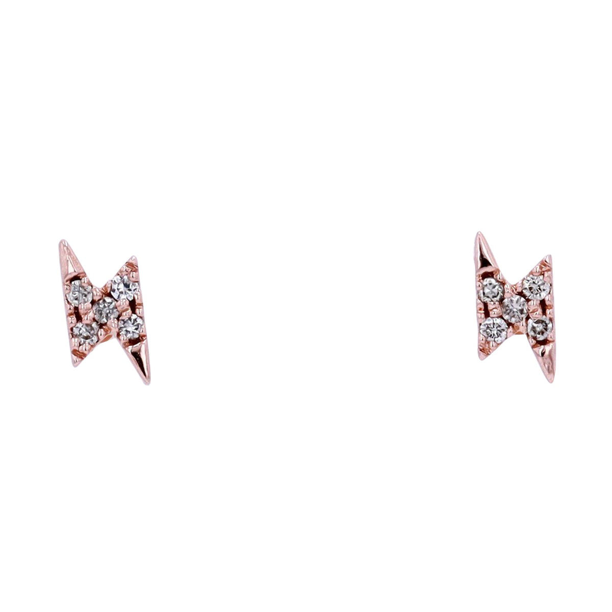 14K Diamond Lightning Bolt Studs<p><strong>More Colors Available</p></strong>