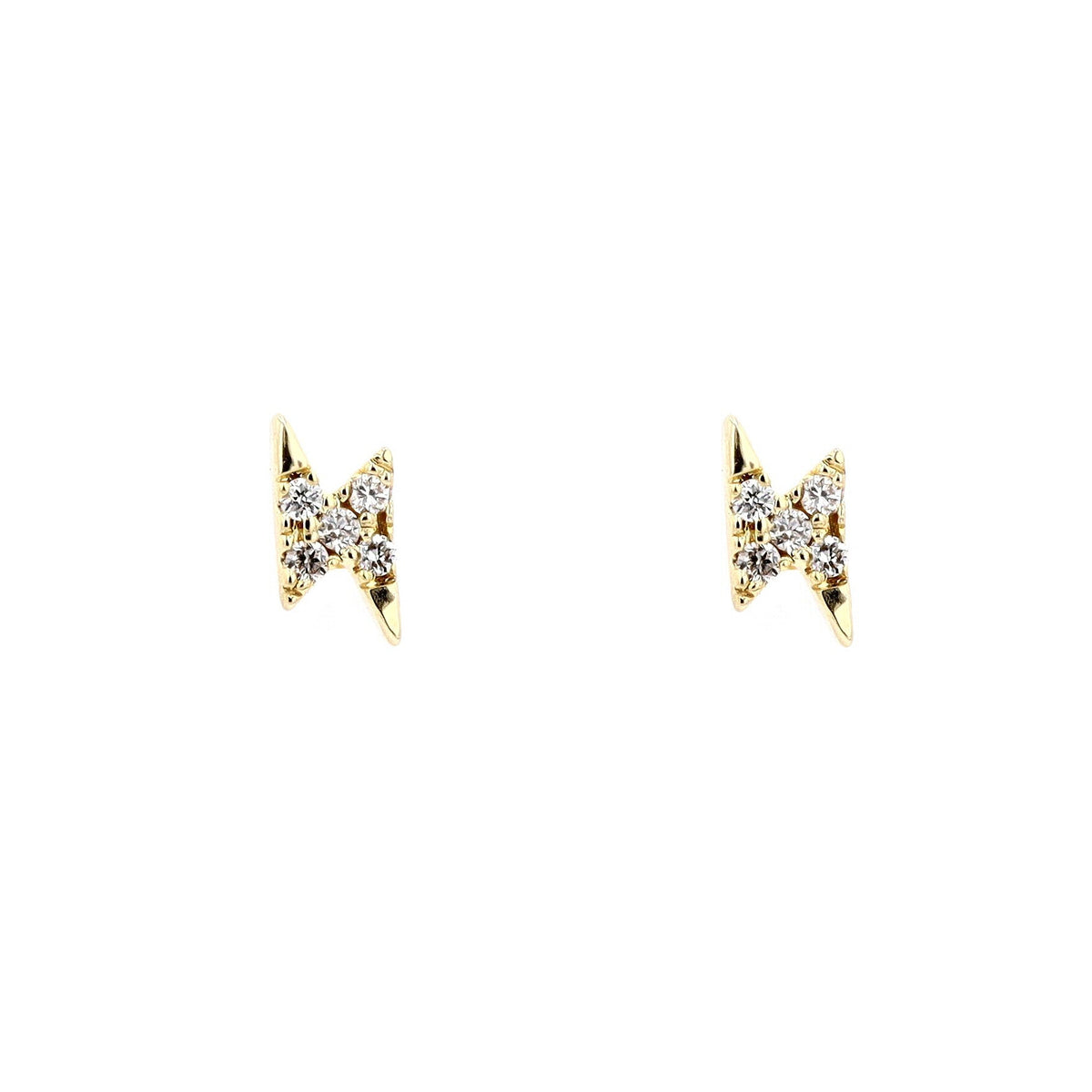 14K Diamond Lightning Bolt Studs<p><strong>More Colors Available</p></strong>