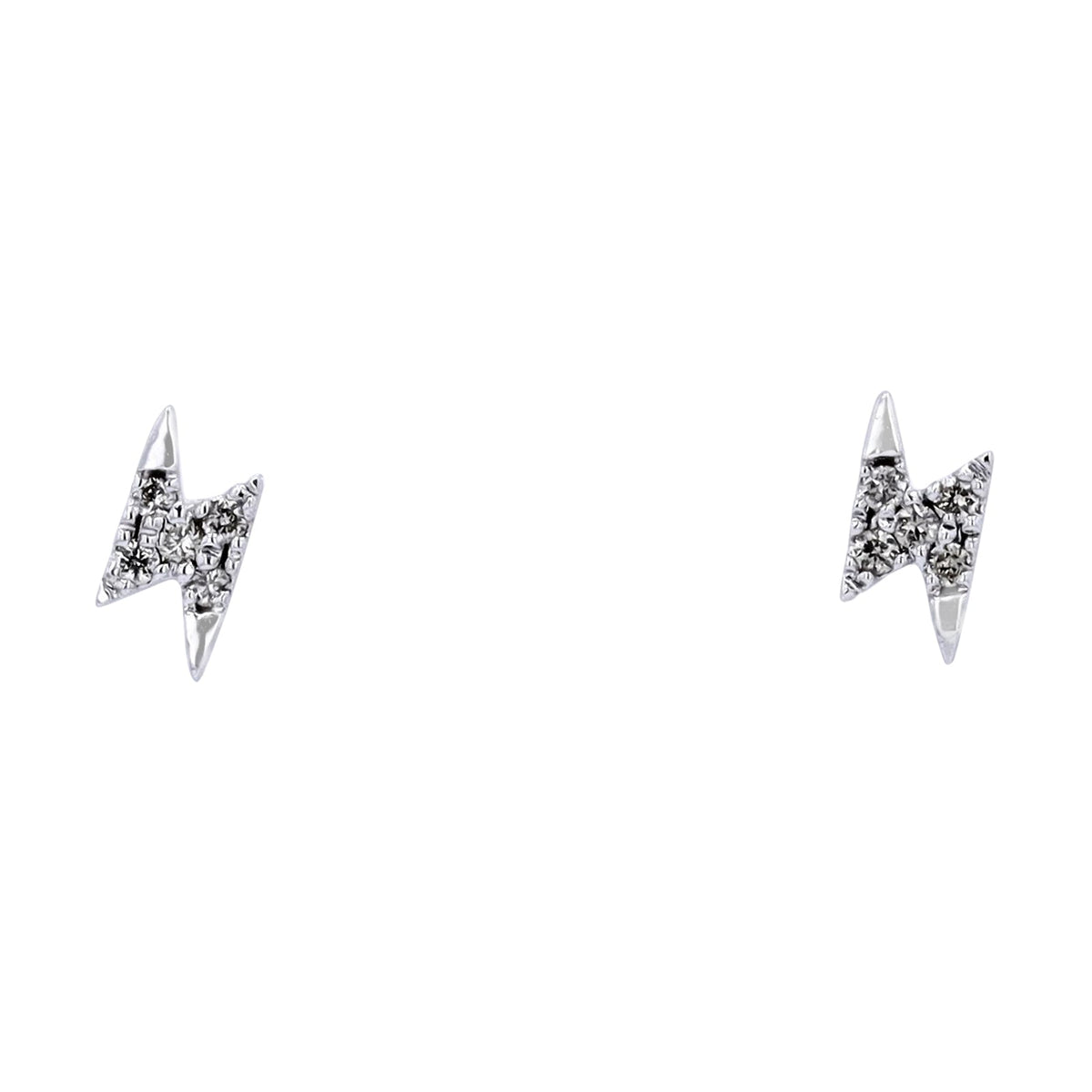 14K Diamond Lightning Bolt Studs<p><strong>More Colors Available</p></strong>