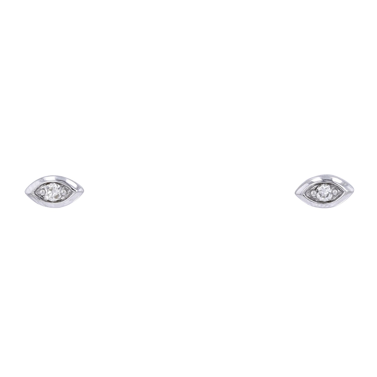 10K Diamond Stackable Marquise Shaped Studs<p><strong>More Colors Available</p></strong>