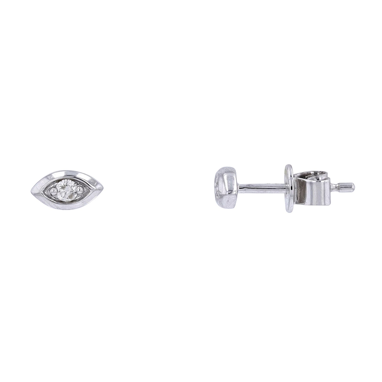 10K Diamond Stackable Marquise Shaped Studs<p><strong>More Colors Available</p></strong>