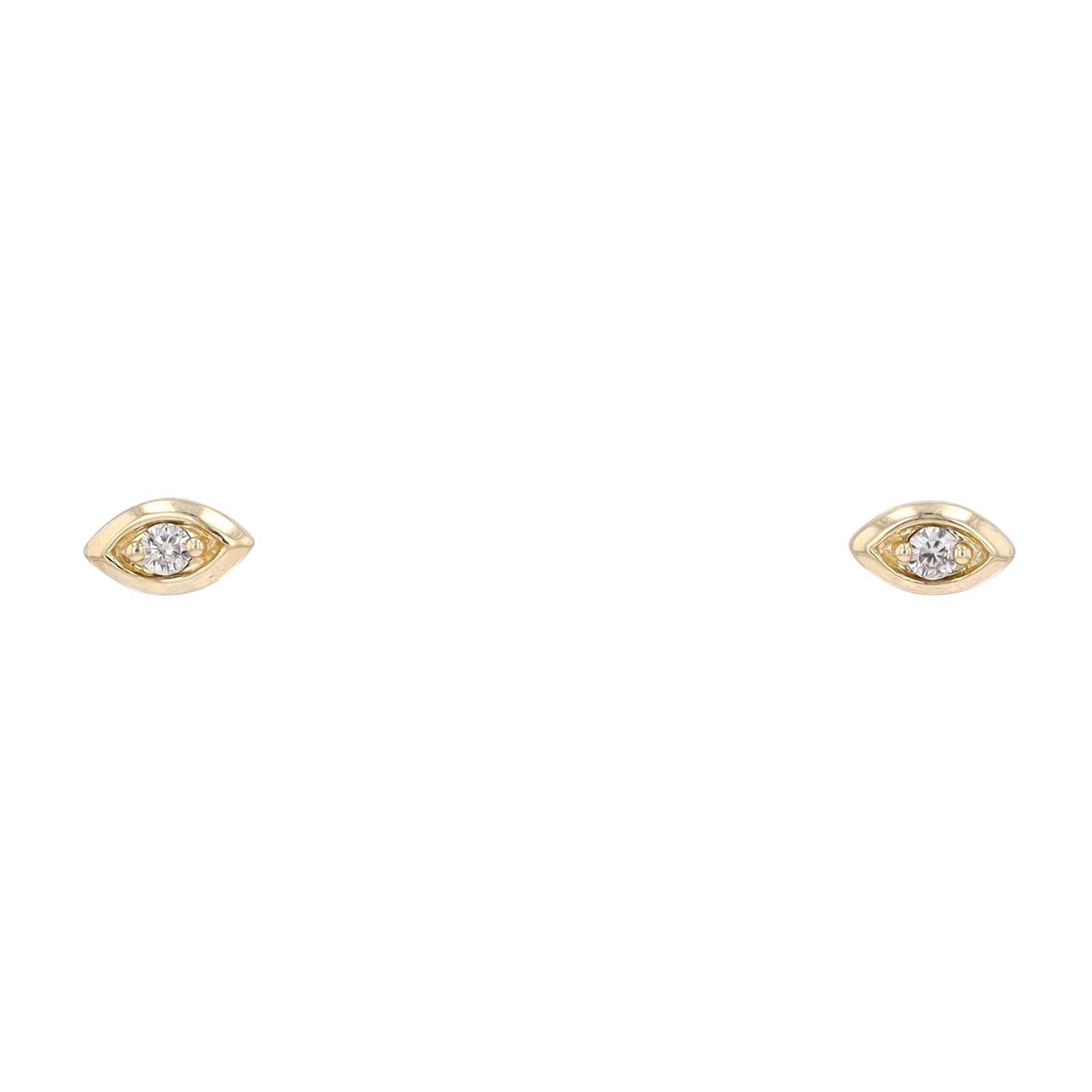 10K Diamond Stackable Marquise Shaped Studs<p><strong>More Colors Available</p></strong>