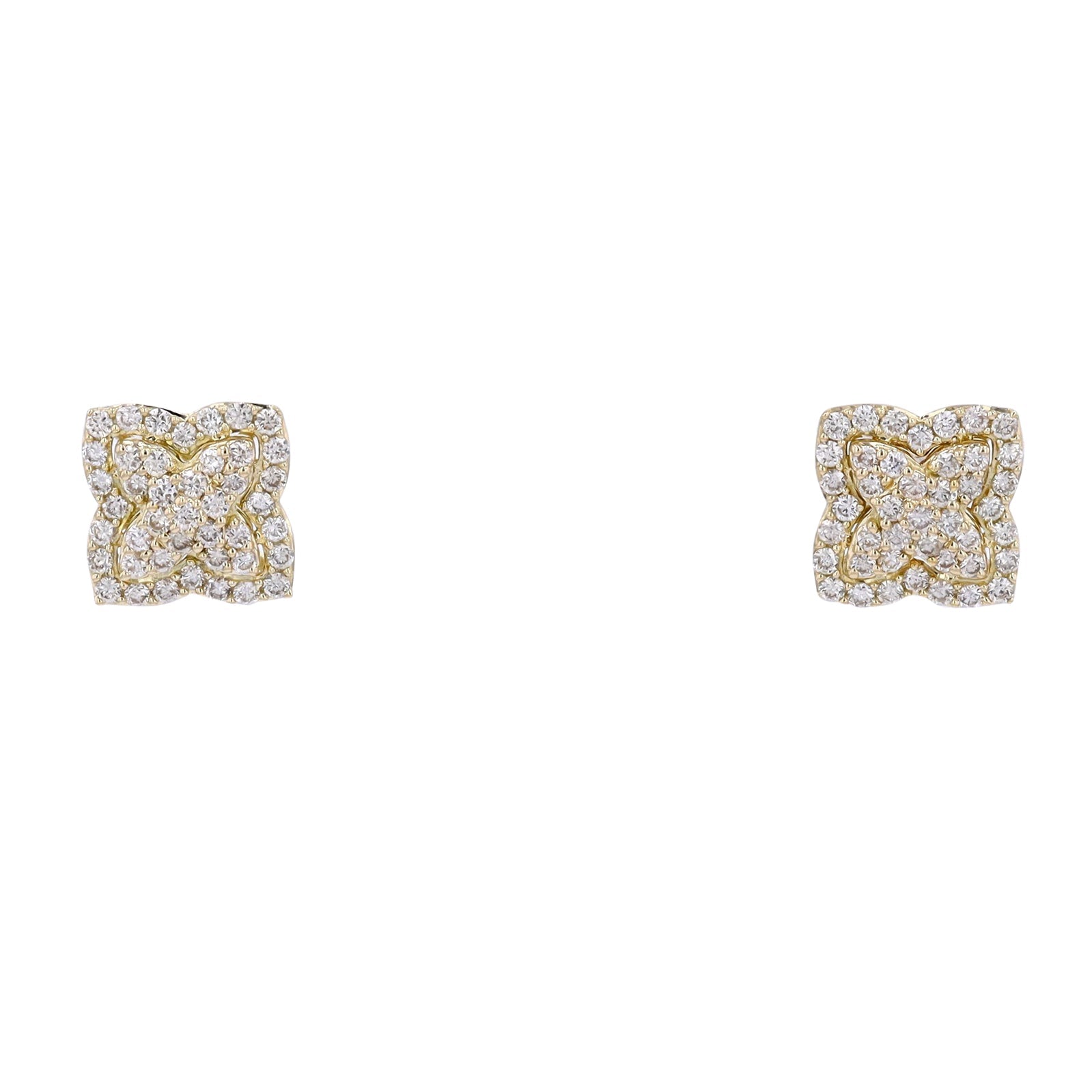14K YG 0.56 CT Diamond Earrings