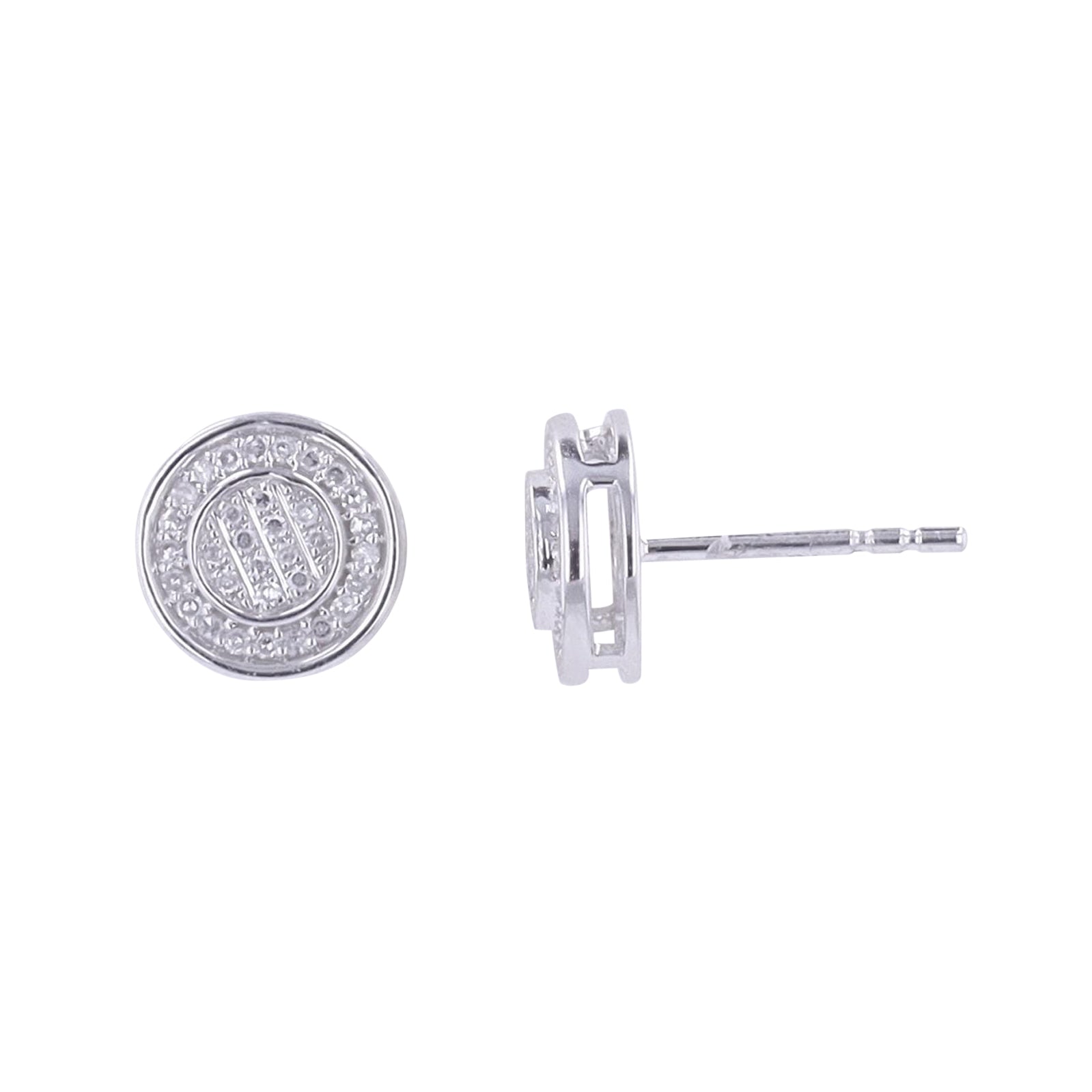 14K .20 CTW Diamond Circle Studs<p><strong>More Colors Available</p></strong>