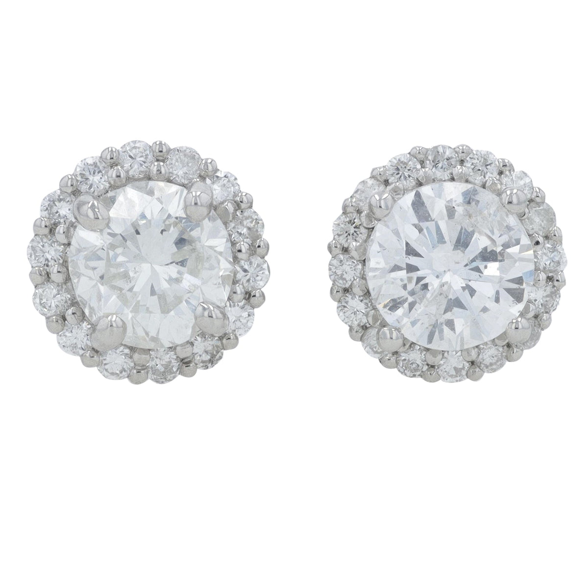 PT900/PT950 2.42 CT Diamond Halo Studs