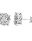 10K WG .50 CTW Diamond Studs