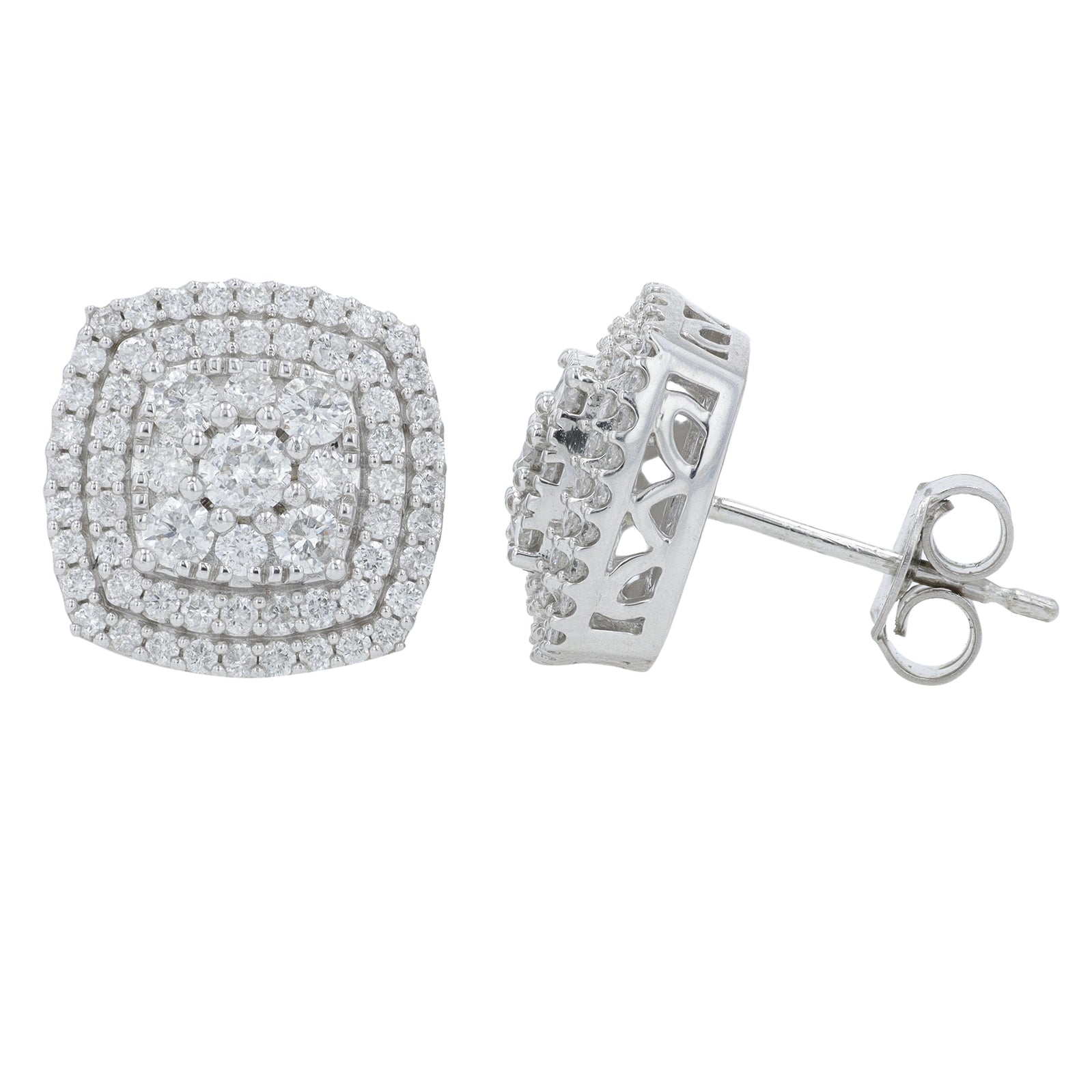 10K WG 1 CTW Diamond Studs