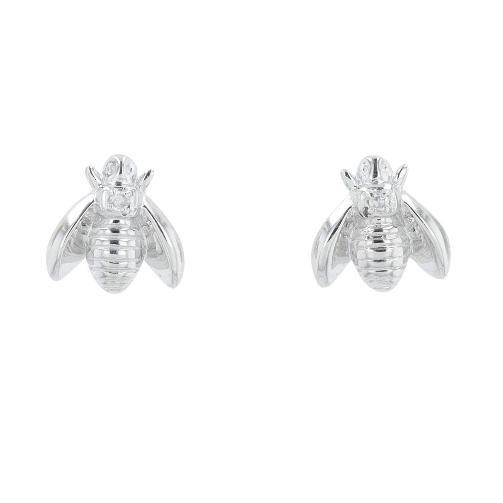 14K WG .01 CTW Diamond Insect Studs