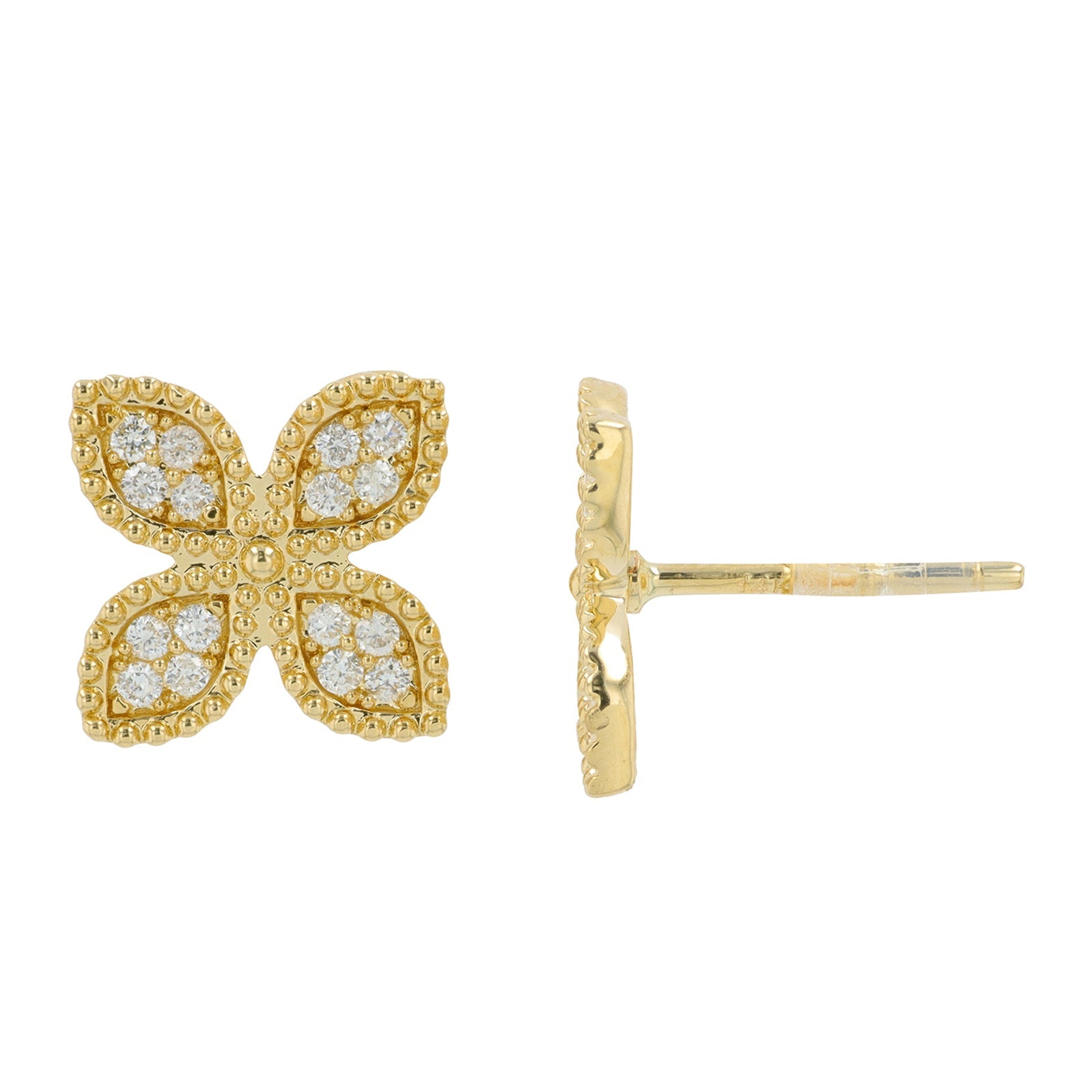14K .25 CT Diamond Studs<p><strong>More Colors Available</p></strong>