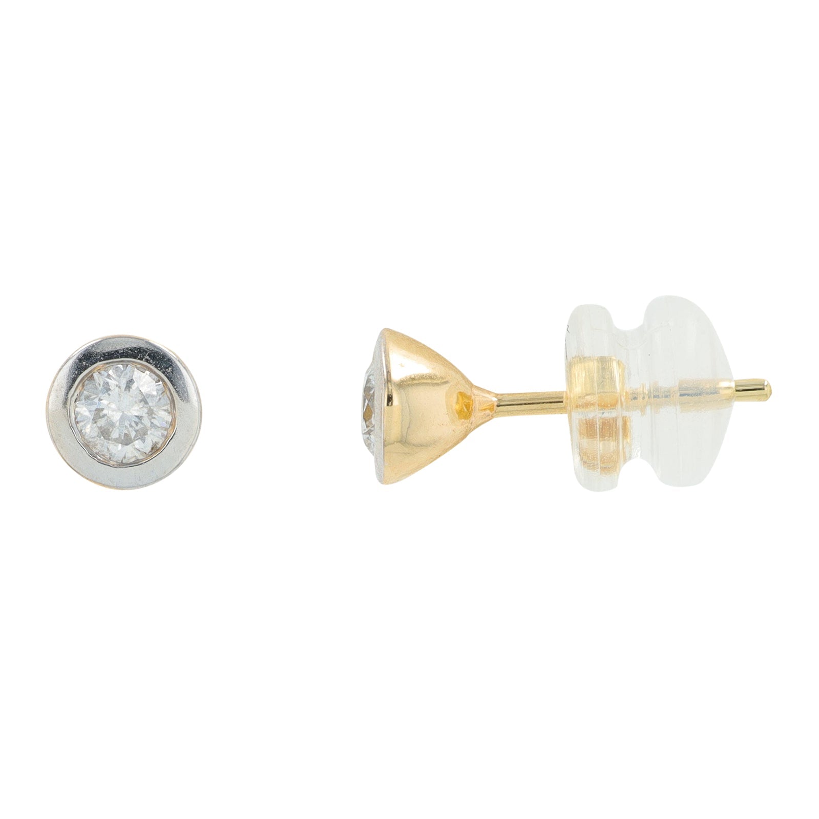 14K .22 CTW Diamond Studs<p><strong>More Colors Available</p></strong>