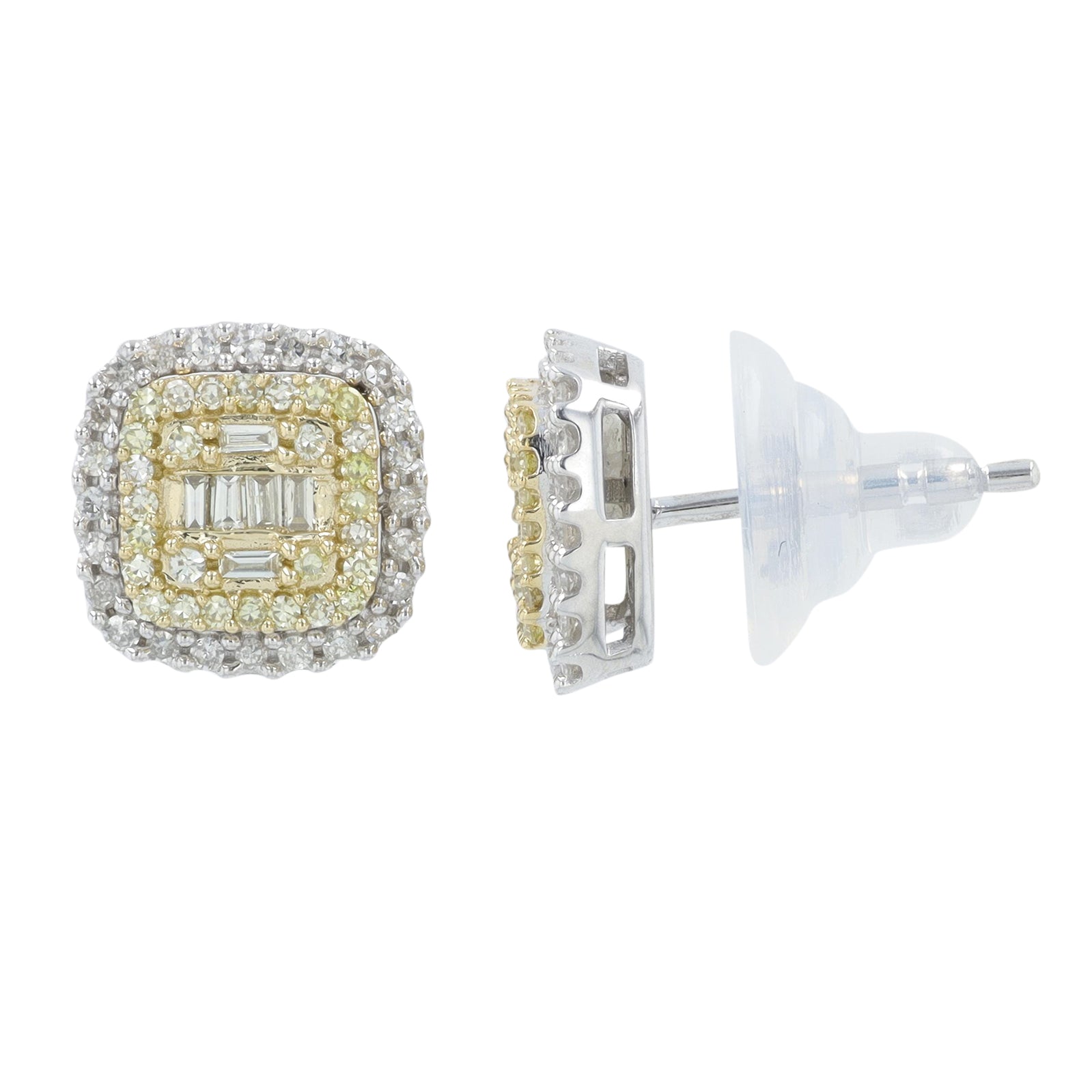 14K WG .50 CTW Diamond Studs