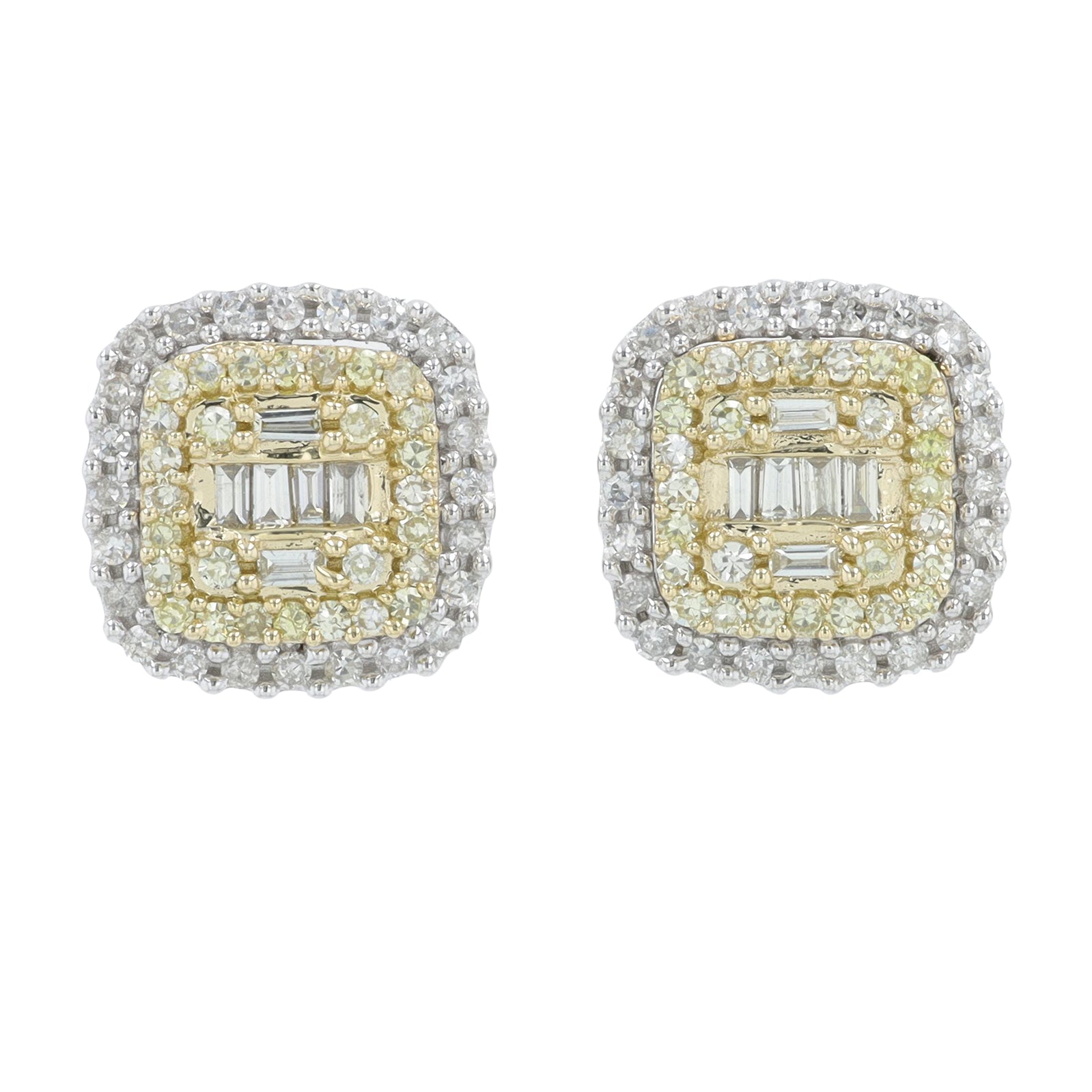 14K WG .50 CTW Diamond Studs