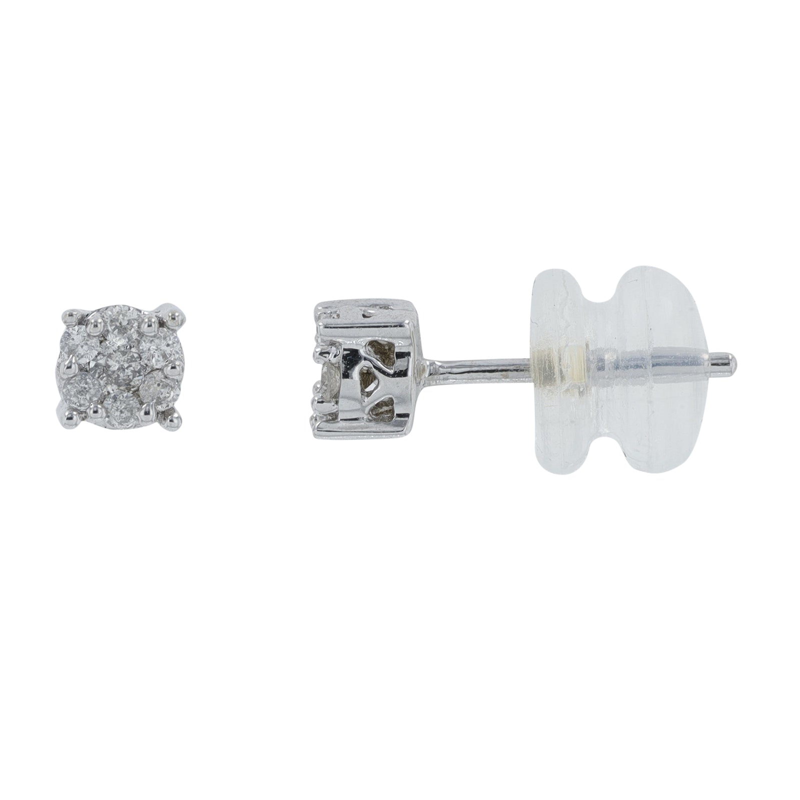 10K WG .10 CTW Diamond Studs