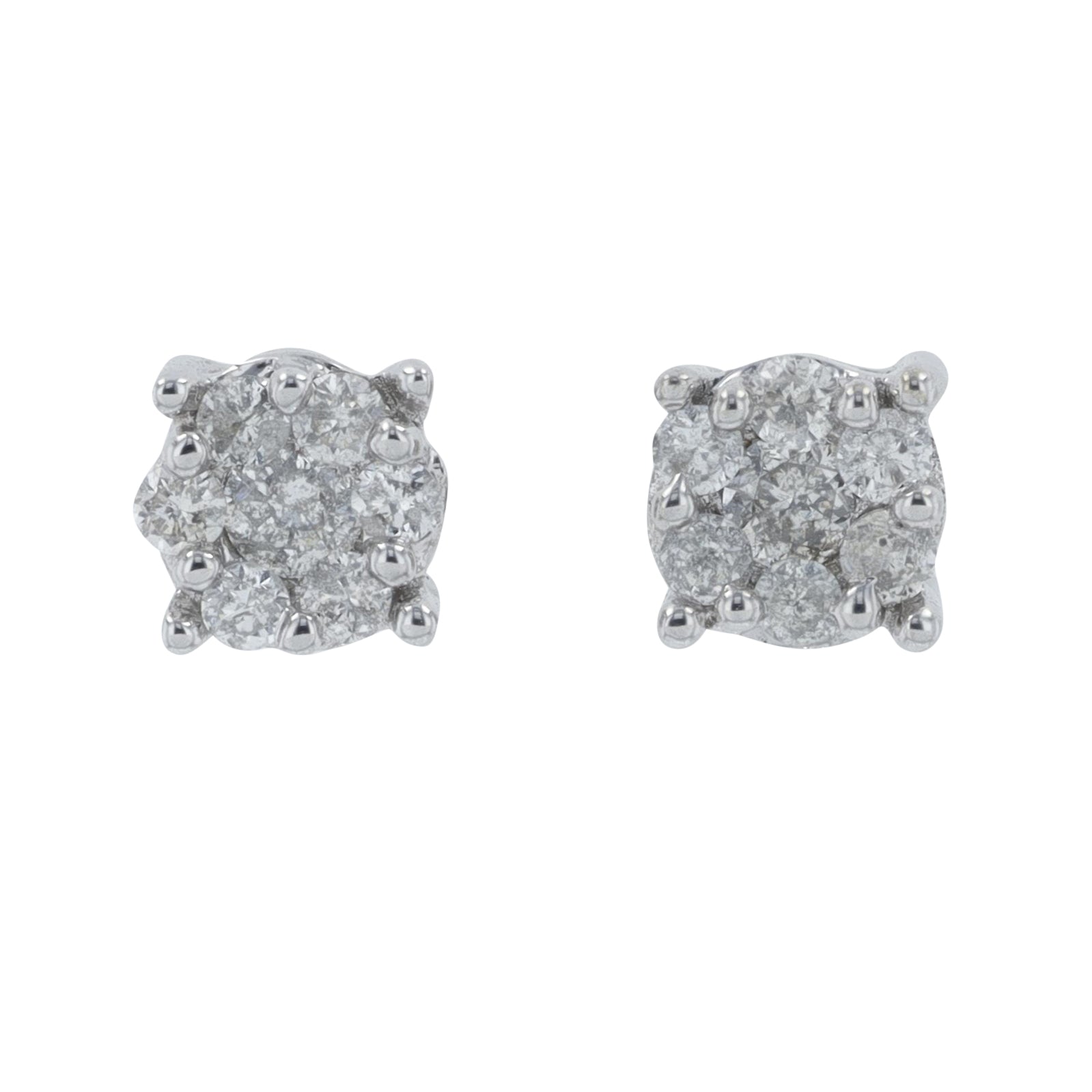 10K WG .10 CTW Diamond Studs