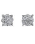 10K WG .10 CTW Diamond Studs
