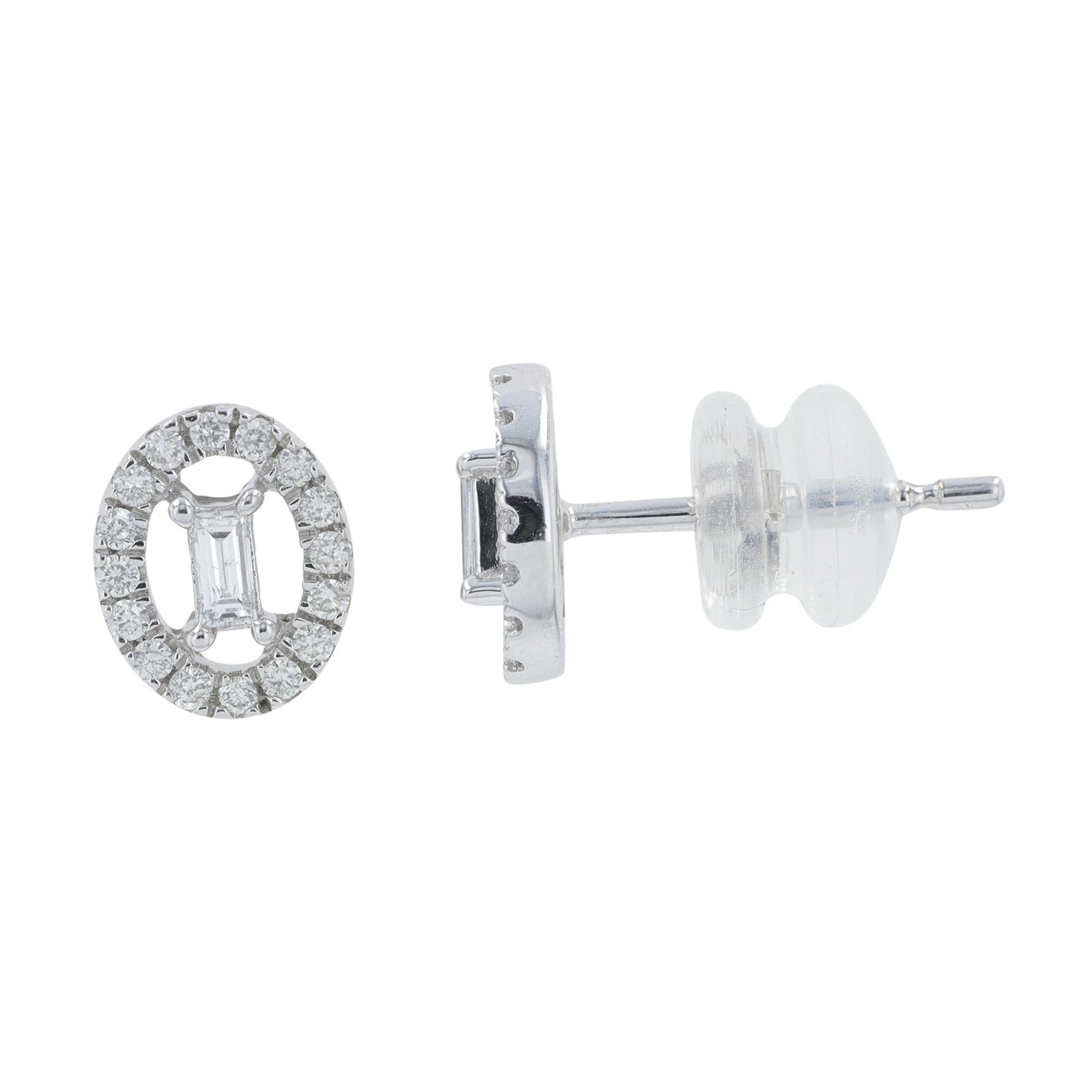 10K WG .25 CTW Diamond Studs