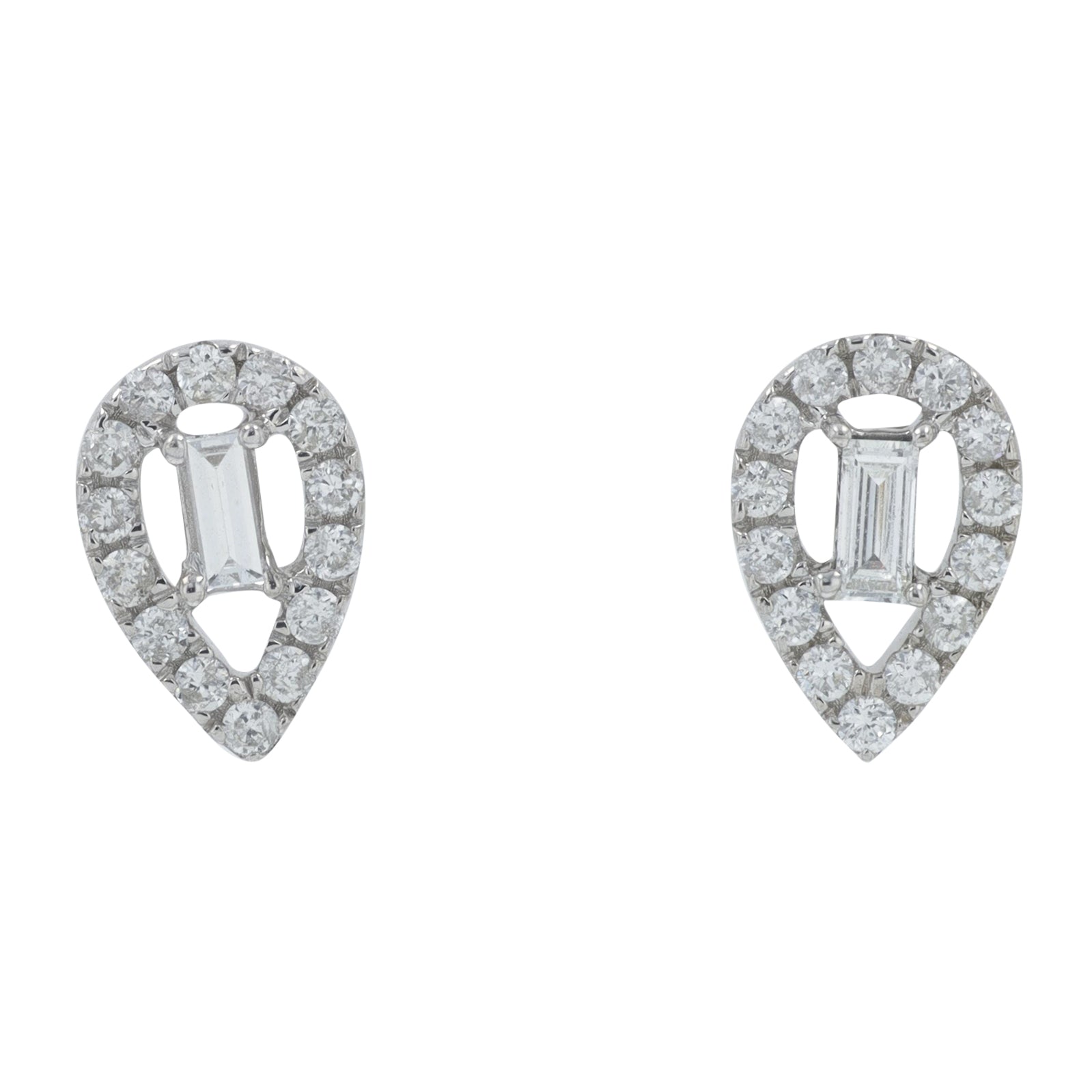 10K WG .25 CTW Diamond Studs