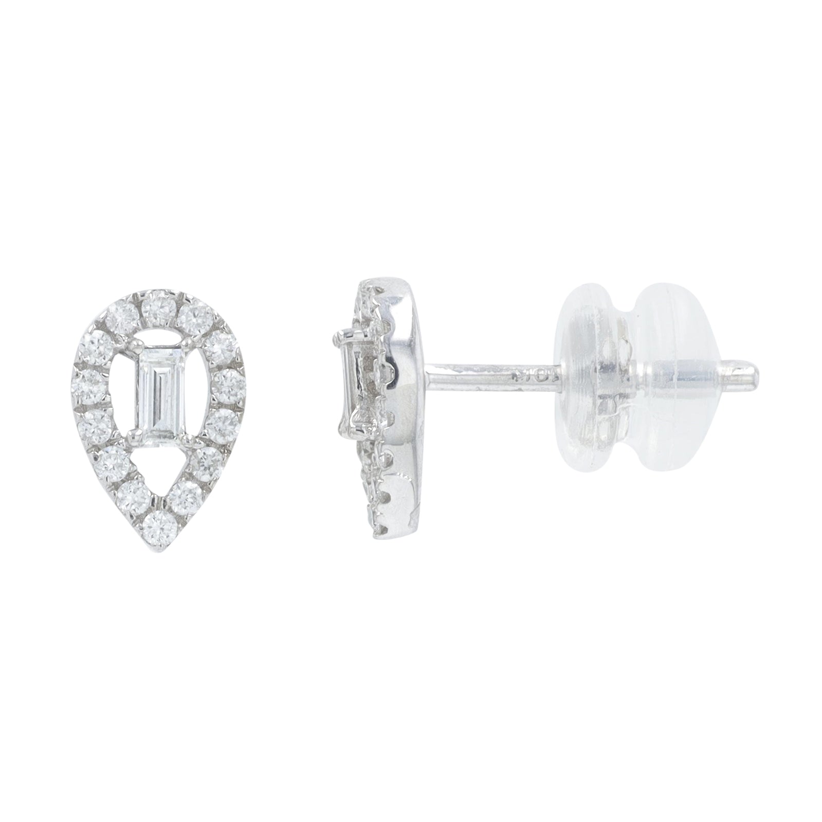 10K WG .25 CTW Diamond Studs