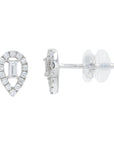 10K WG .25 CTW Diamond Studs