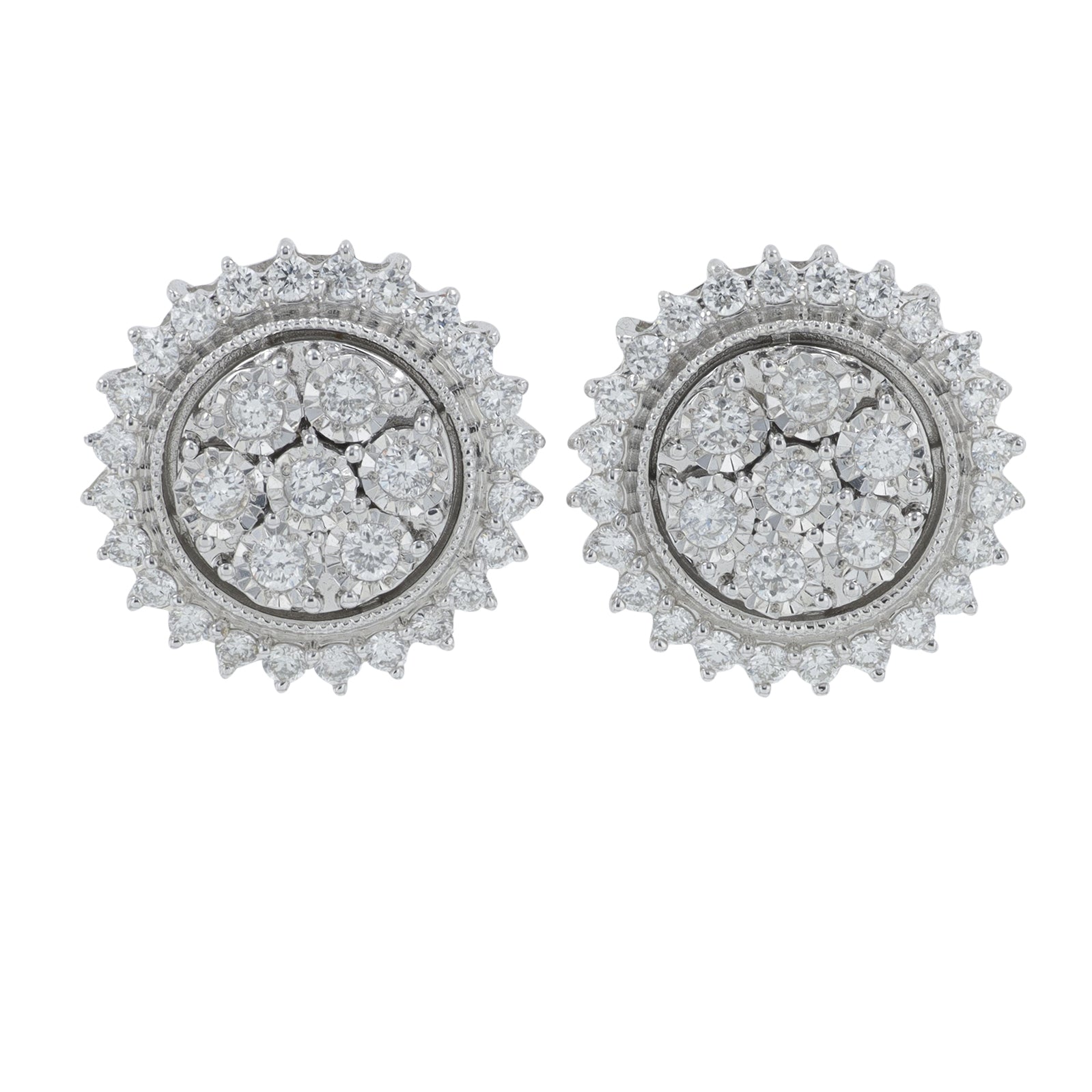 14K WG .50 CTW Diamond Studs