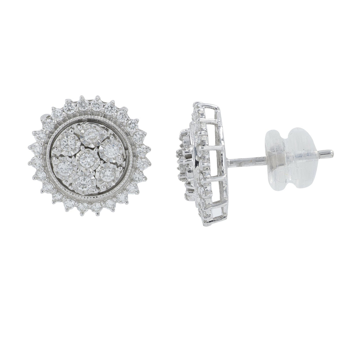 14K WG .50 CTW Diamond Studs