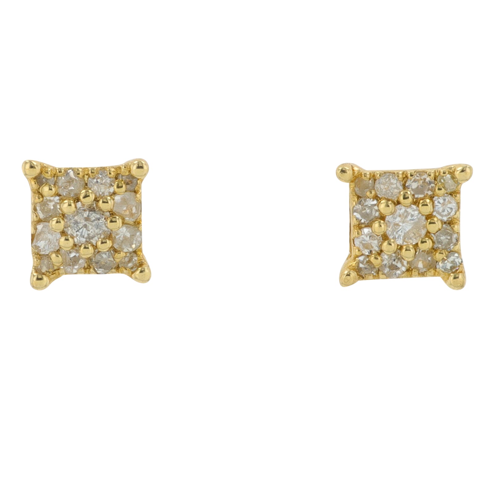14K YG .25 CT Diamond Studs