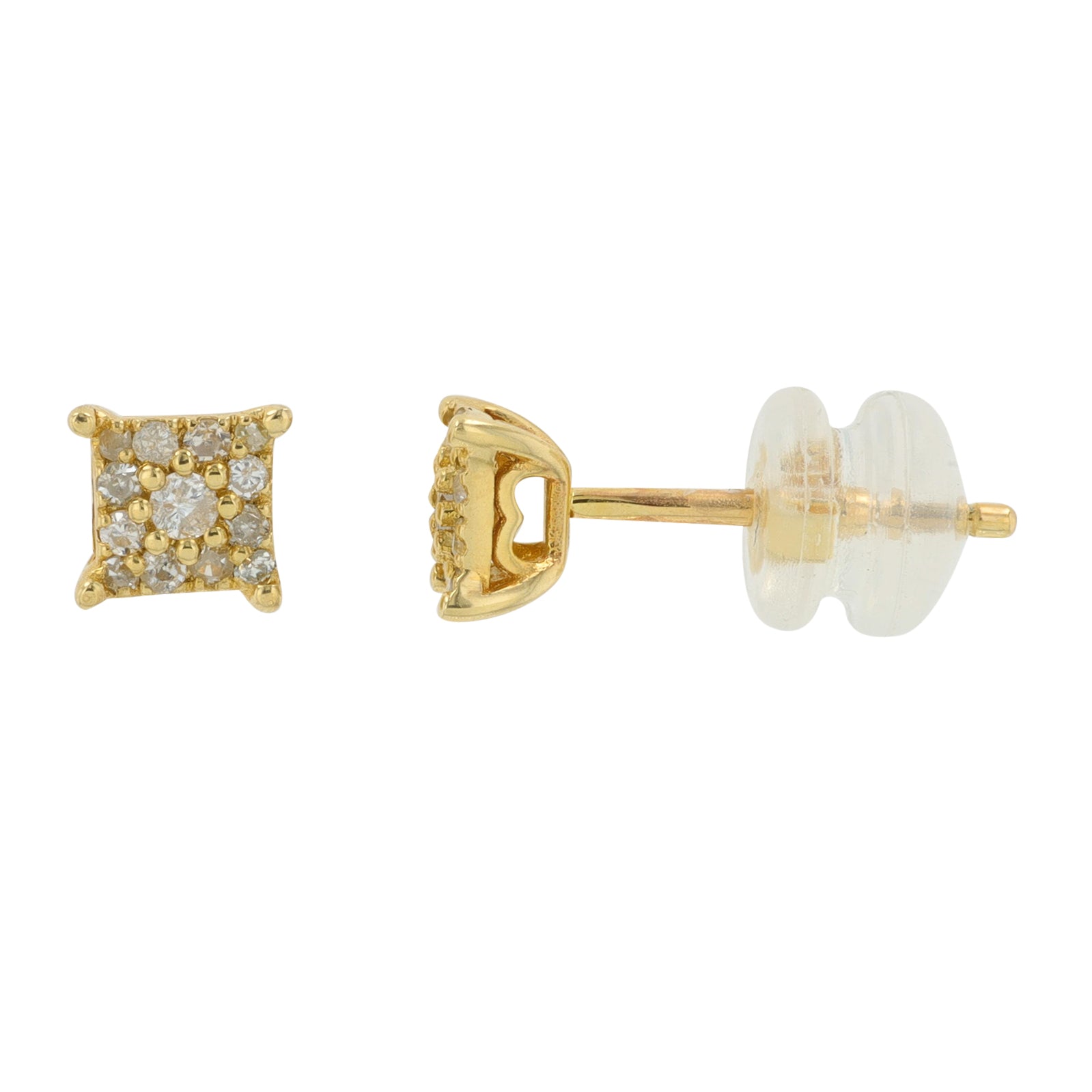 14K YG .25 CT Diamond Studs