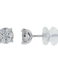10K WG .33 CTW Diamond Stud