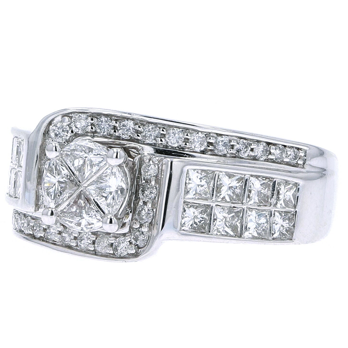 14K WG Diamond Invisible Set Ring