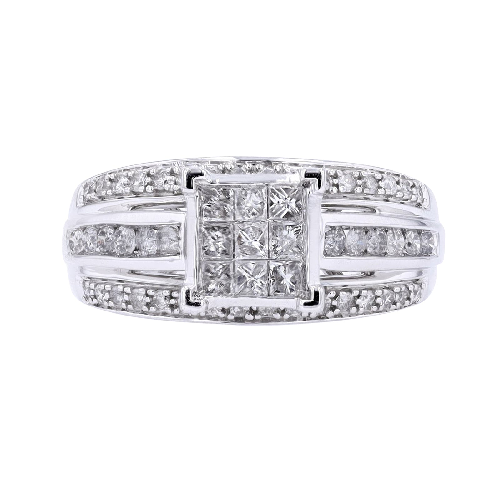 10K WG 1 CTW Diamond Ring