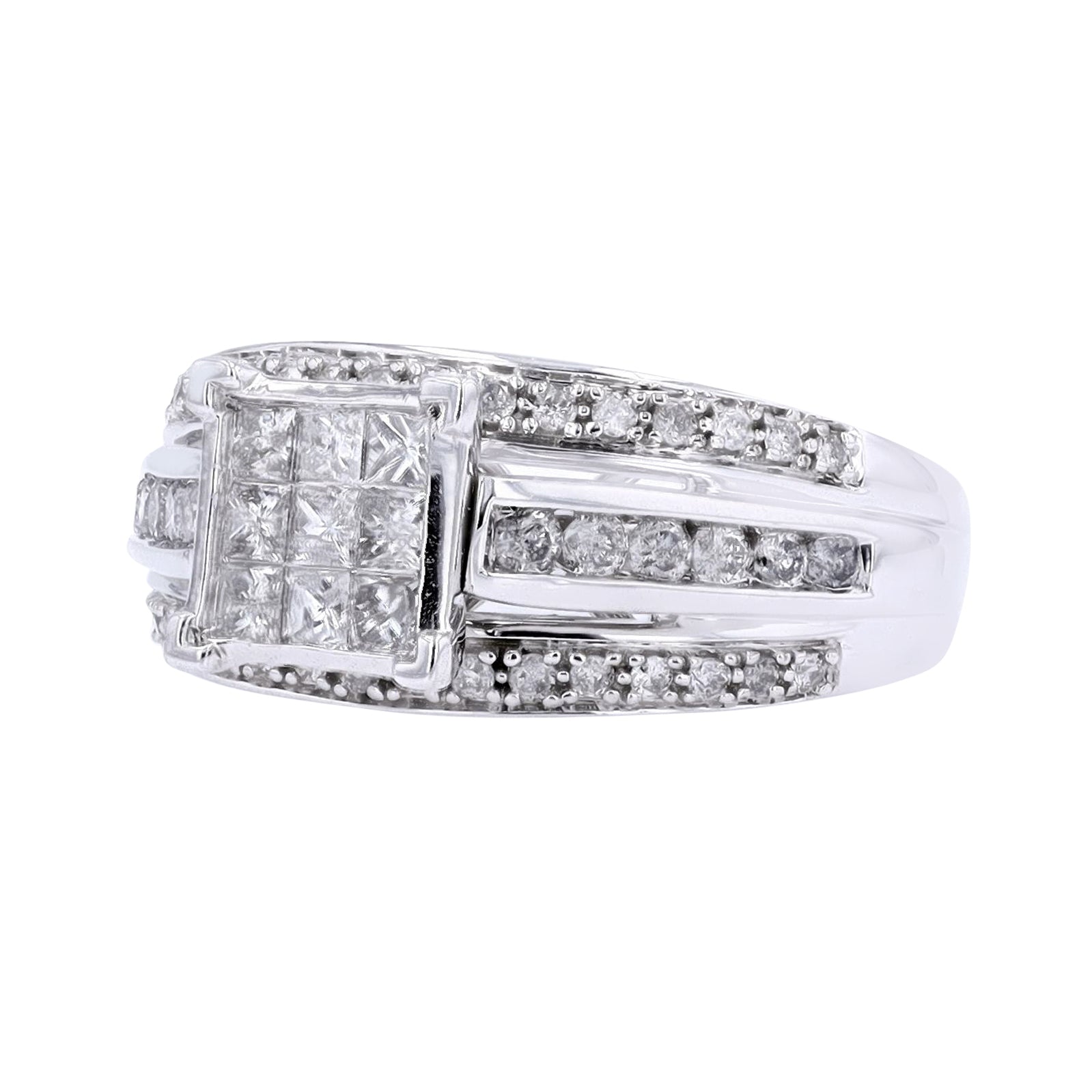10K WG 1 CTW Diamond Ring