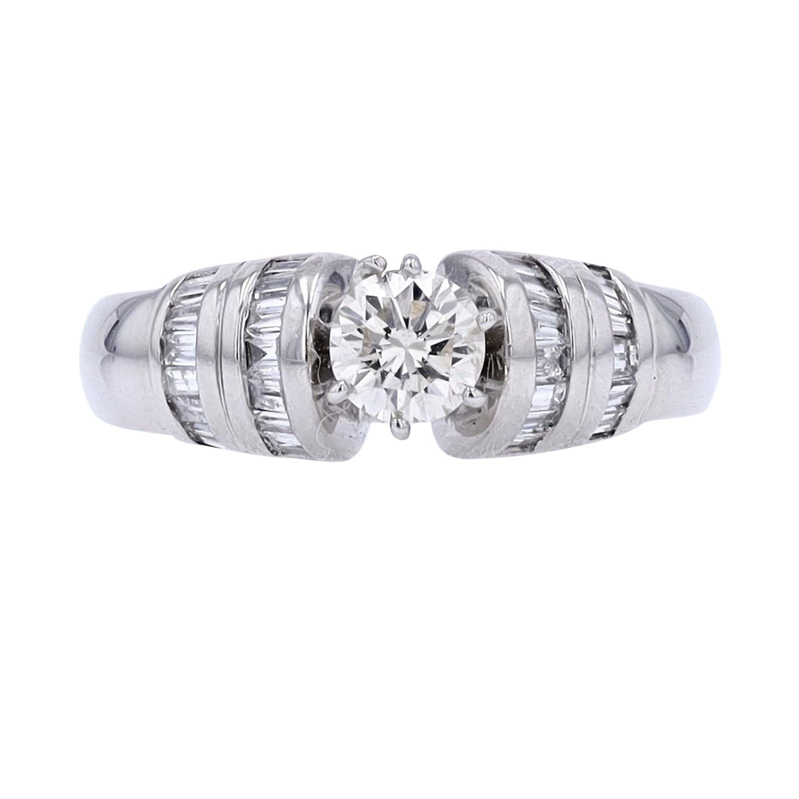 14K WG .55 CTR Diamond Engagement Ring