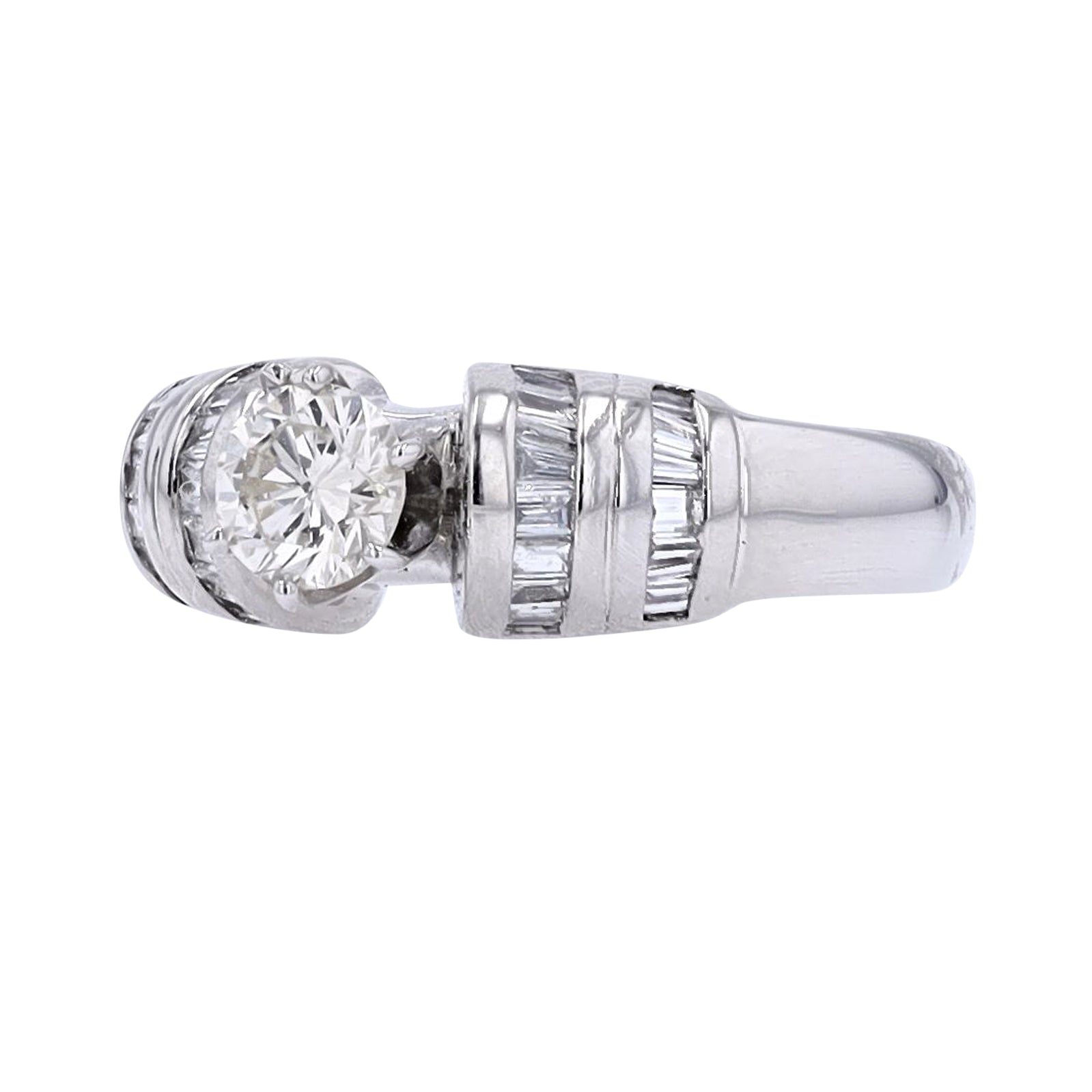 14K WG .55 CTR Diamond Engagement Ring