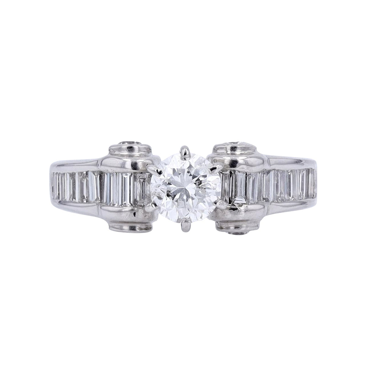 14K WG .66 CTR Diamond Engagement Ring