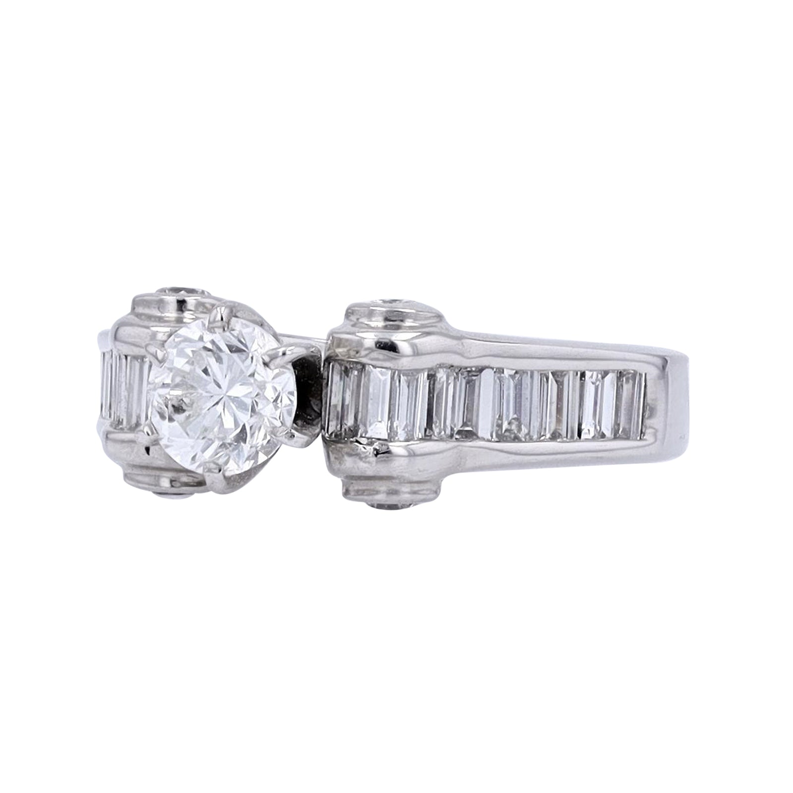 14K WG .66 CTR Diamond Engagement Ring