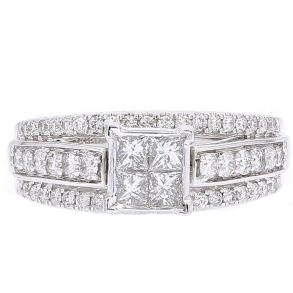 14K WG 1 CTW Engagement Ring