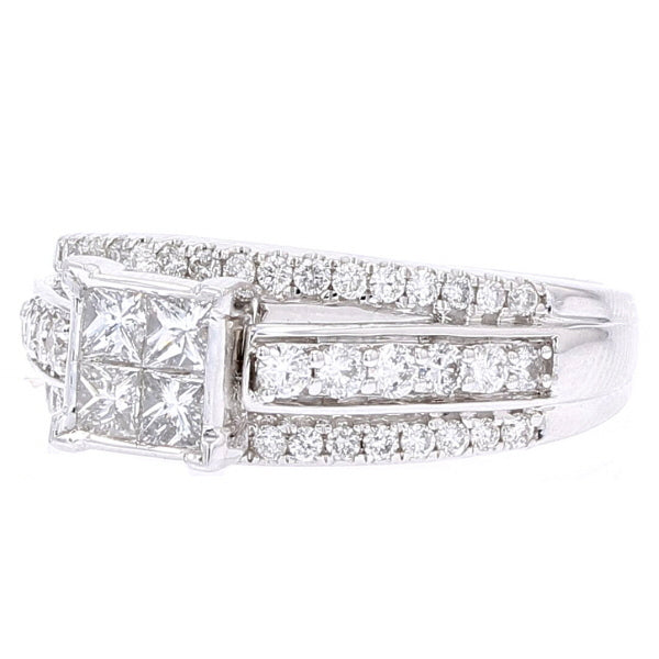 14K WG 1 CTW Engagement Ring