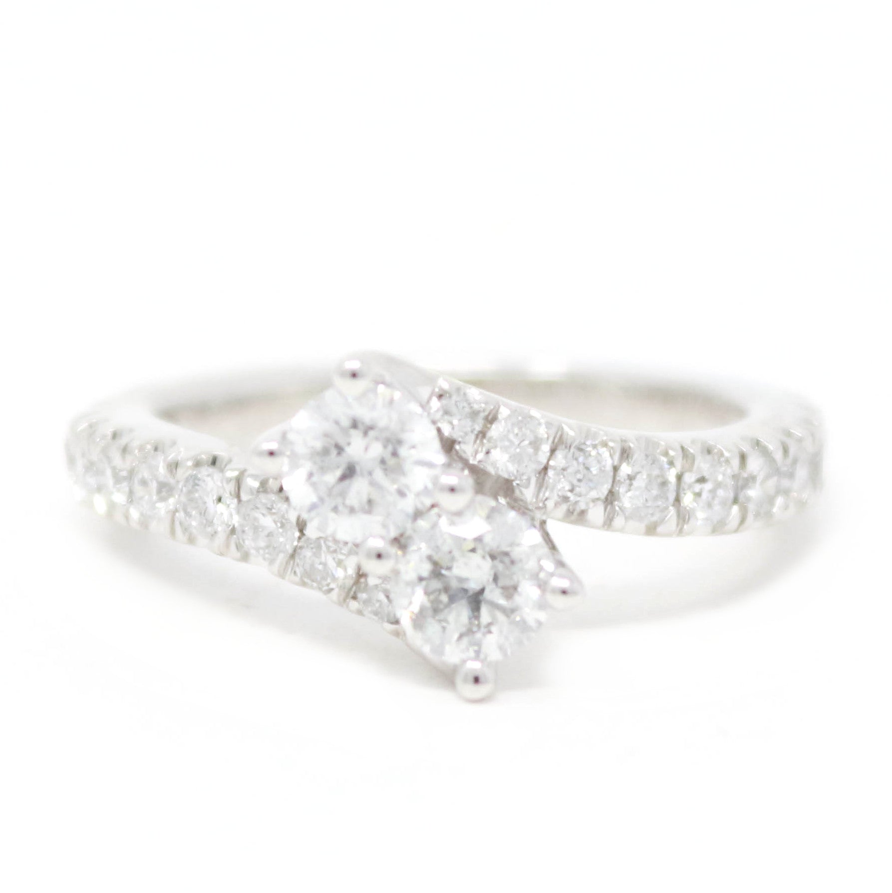 14K WG Two Stone Engagement Ring<p><strong>$999</p></strong>