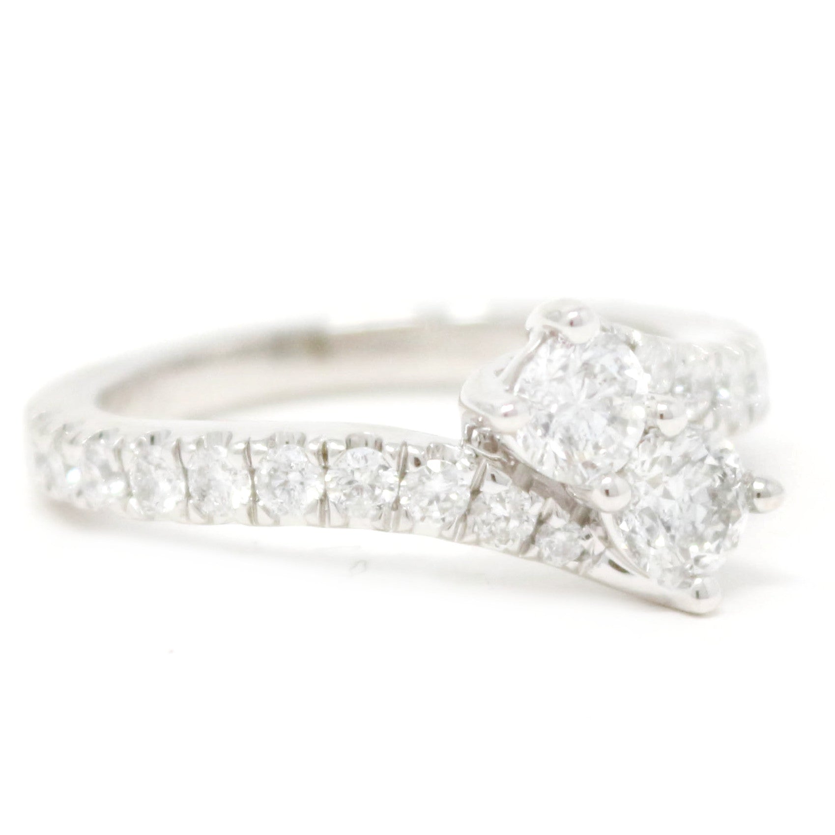 14K WG Two Stone Engagement Ring<p><strong>$999</p></strong>