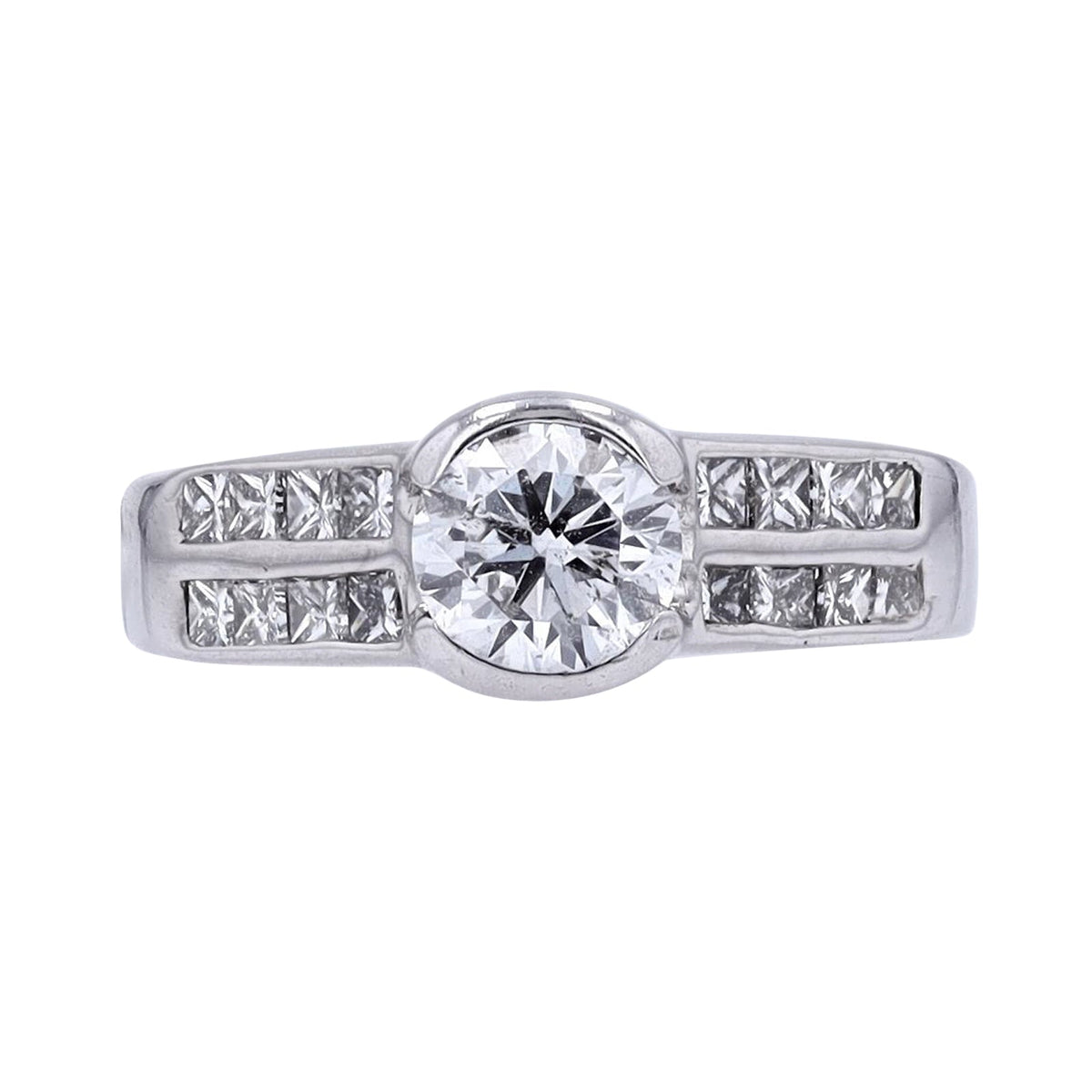 14K WG .17 CTR Diamond Engagement Ring