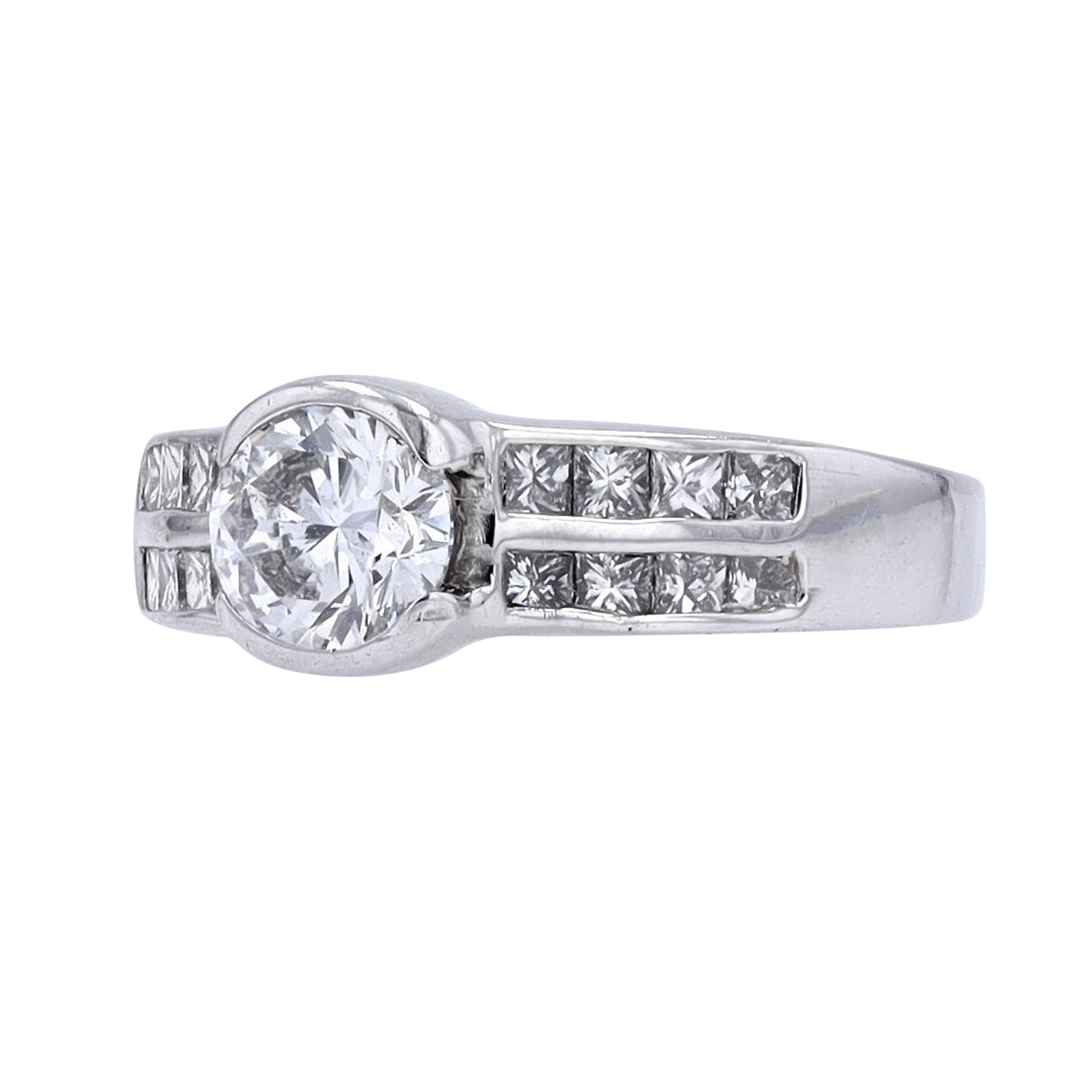 14K WG .17 CTR Diamond Engagement Ring