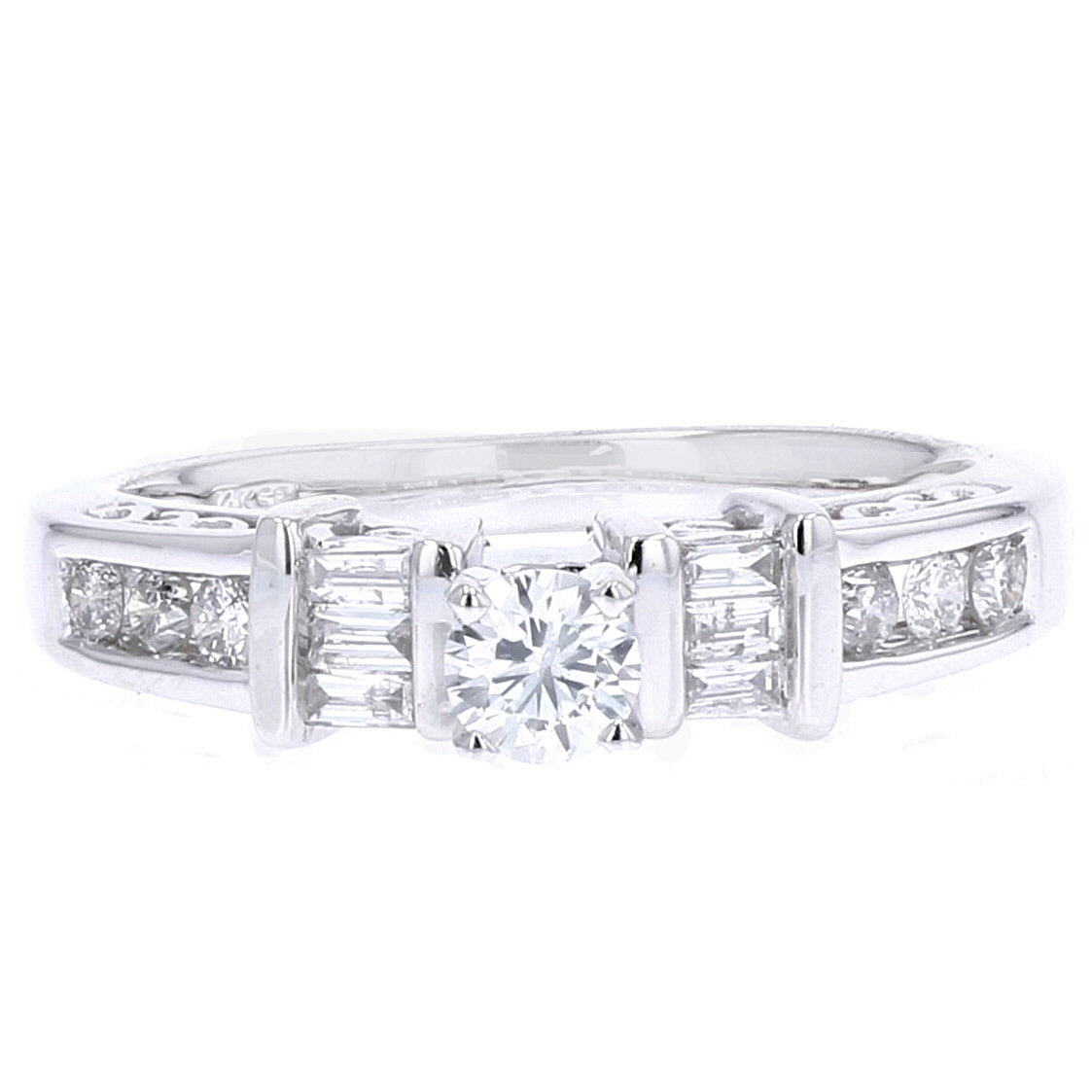 14K WG Diamond Engagement Ring