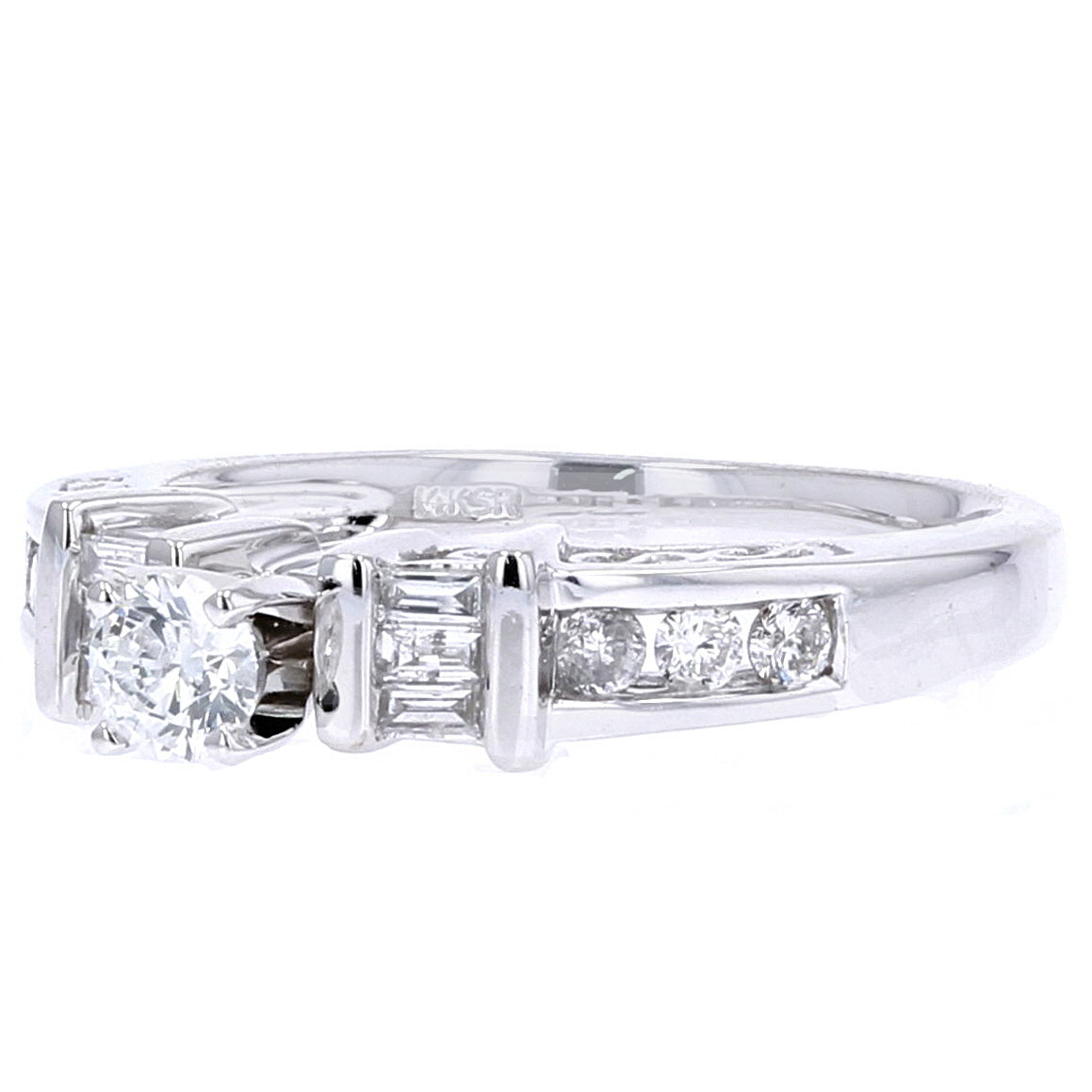 14K WG Diamond Engagement Ring