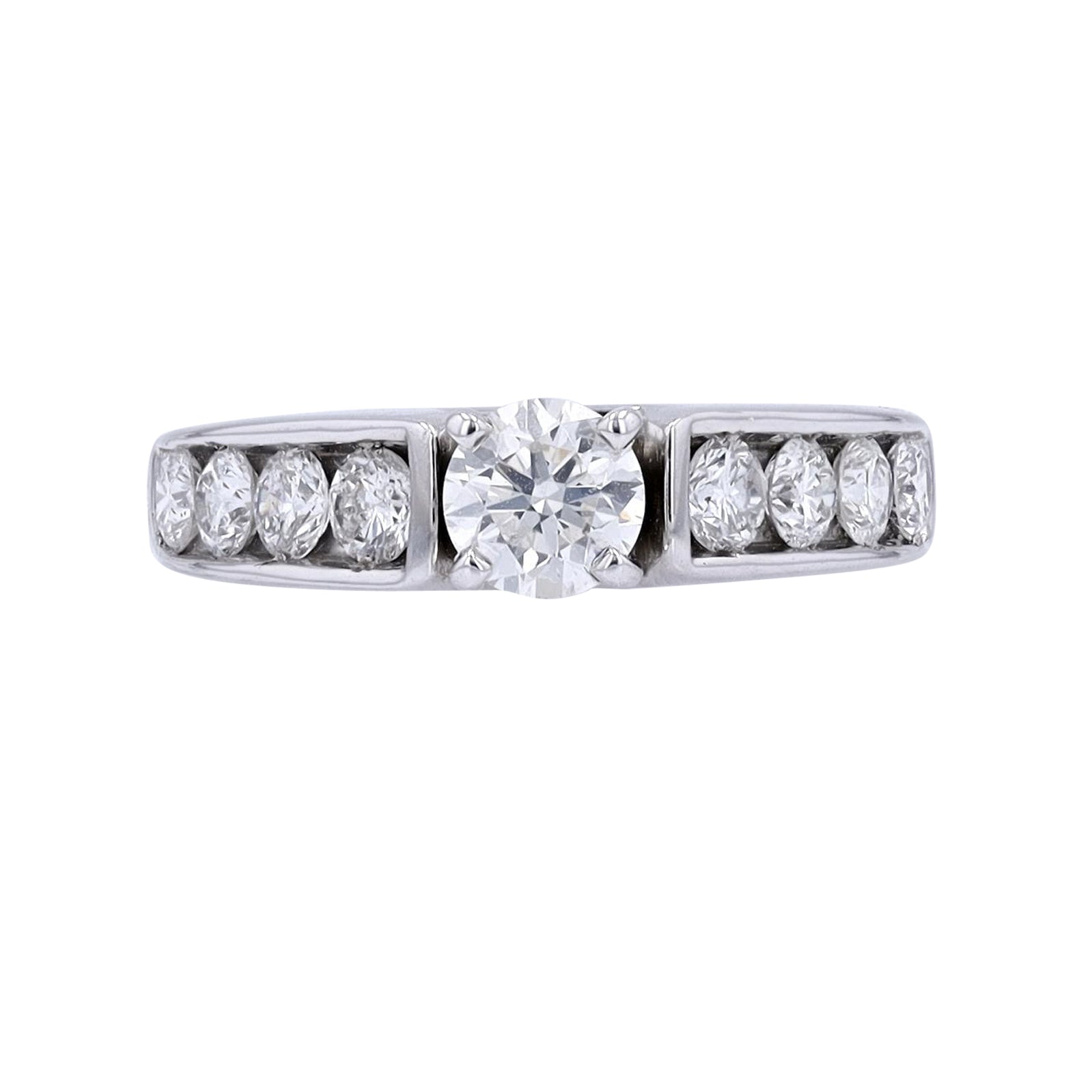 14K WG .60 CTR Diamond Engagement Ring