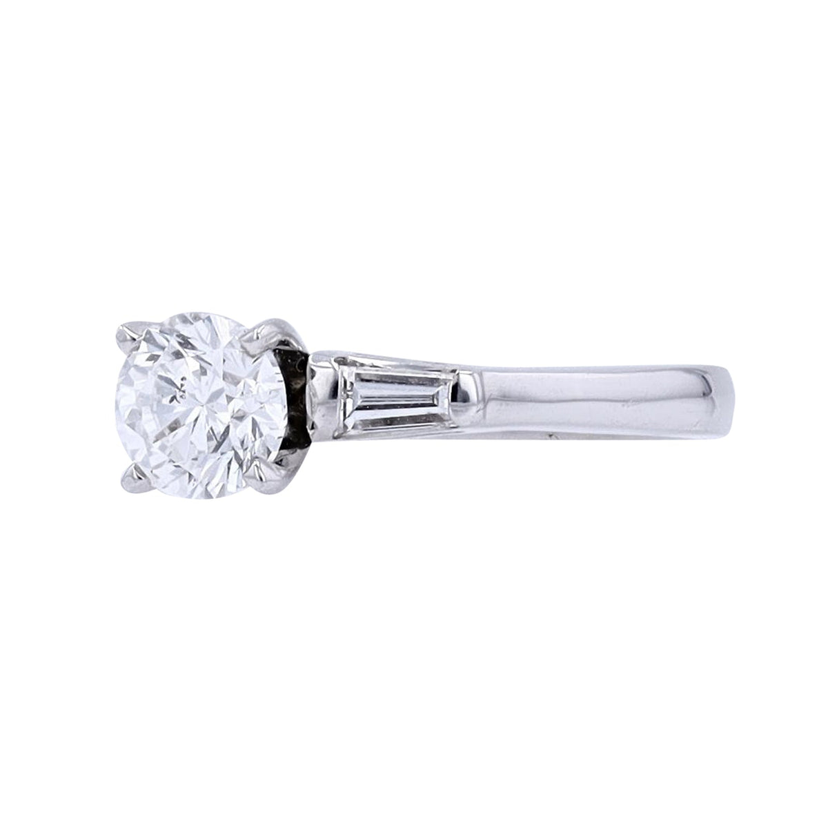 14K WG 1 CT Center Engagement Ring