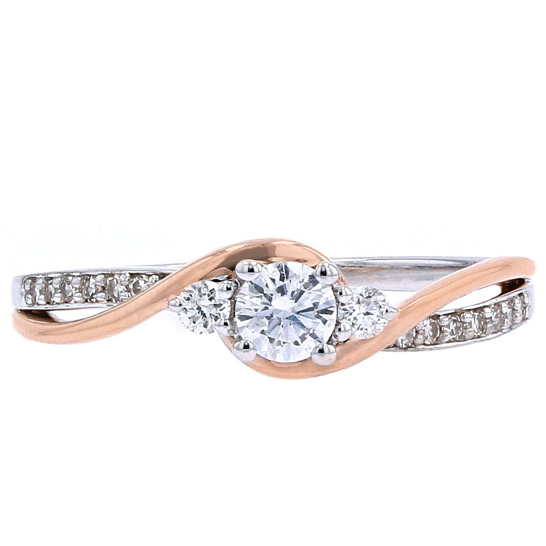 14K TT Three Stone Diamond Ring<p><strong>$225</p></strong>