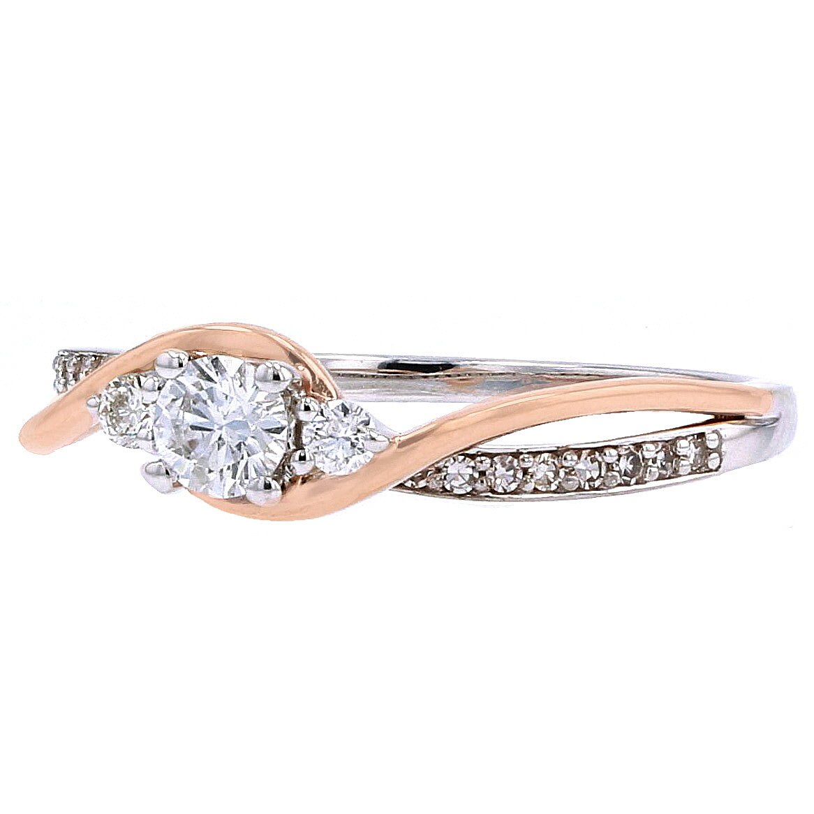 14K TT Three Stone Diamond Ring<p><strong>$225</p></strong>