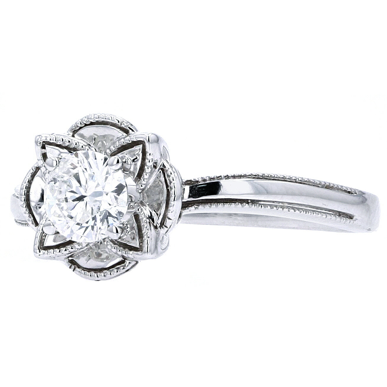 10K WG 1/2 CTW Diamond Engagement Ring
